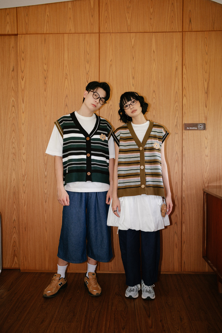 Tome Ame - Ichiyo Knit Vest Brown