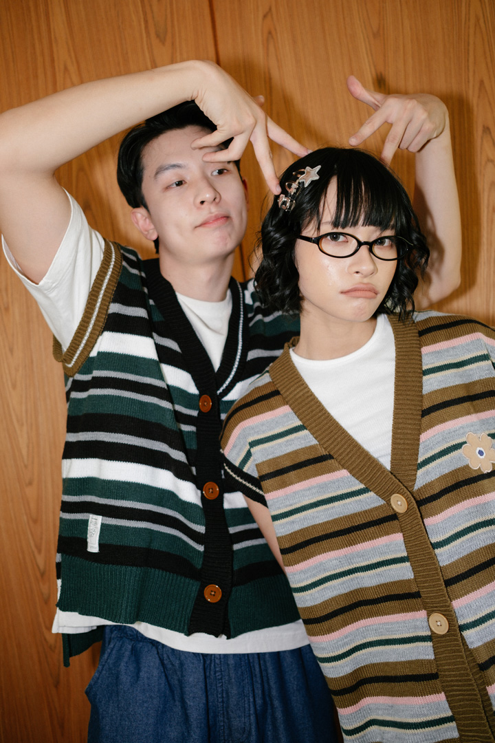 Tome Ame - Ichiyo Knit Vest Brown