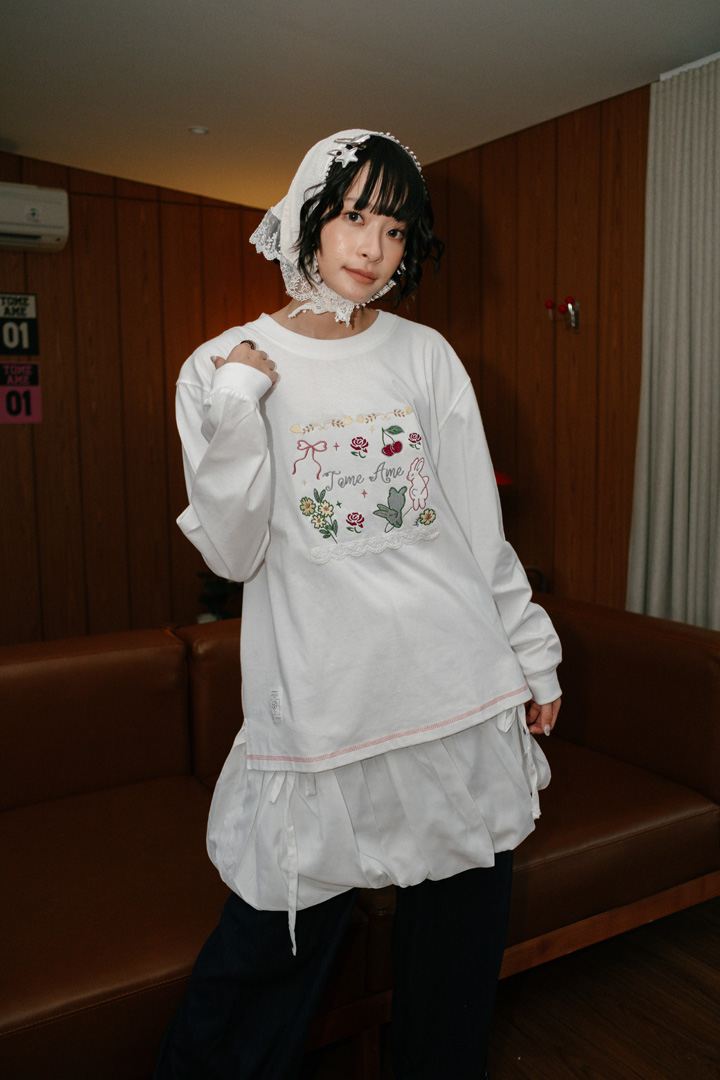 Tome Ame - White Rabbit Longsleeve