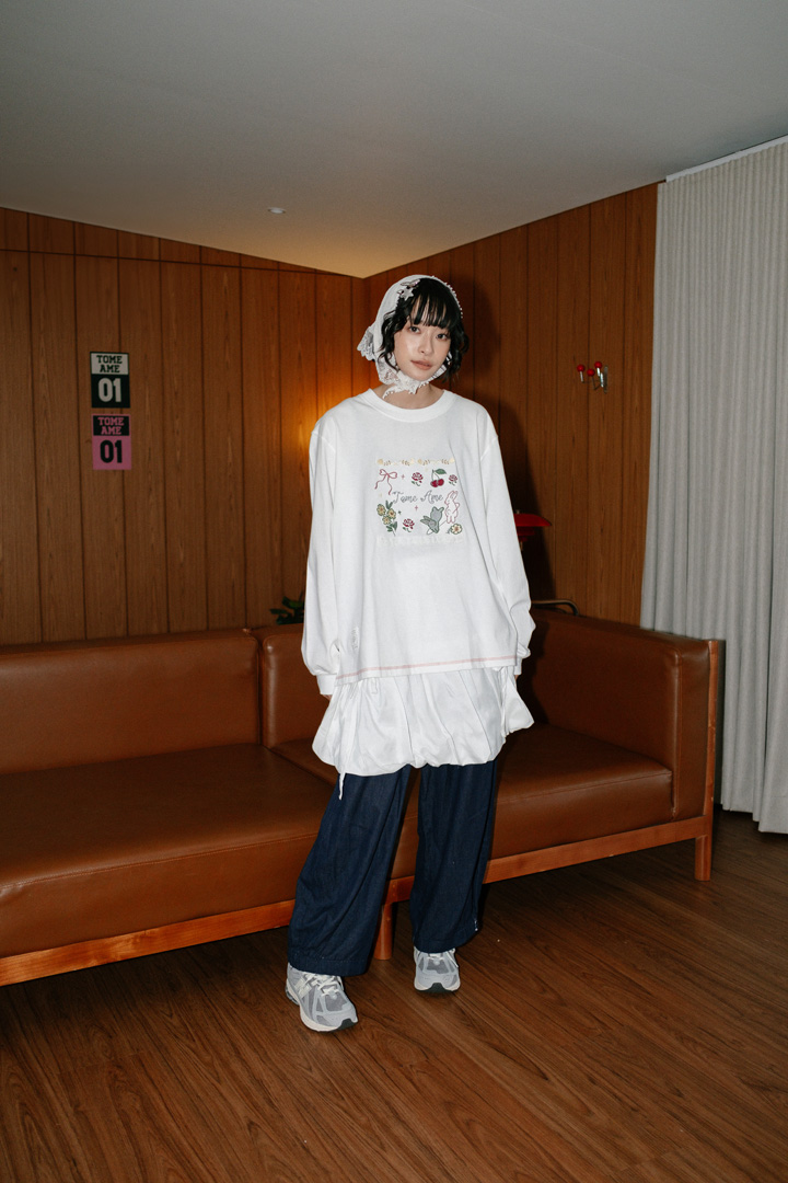 Tome Ame - White Rabbit Longsleeve