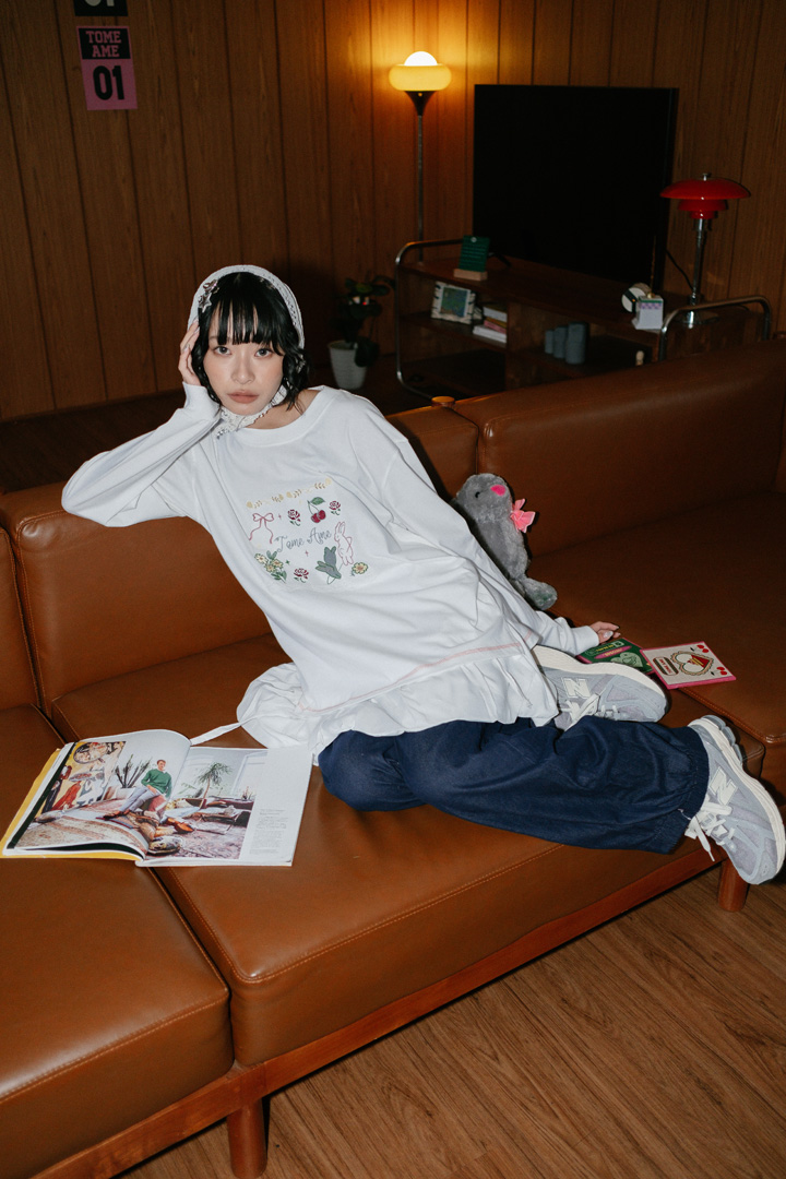 Tome Ame - White Rabbit Longsleeve