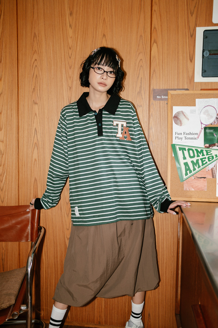 Tome Ame - Haru Long Sleeve Striped Tee