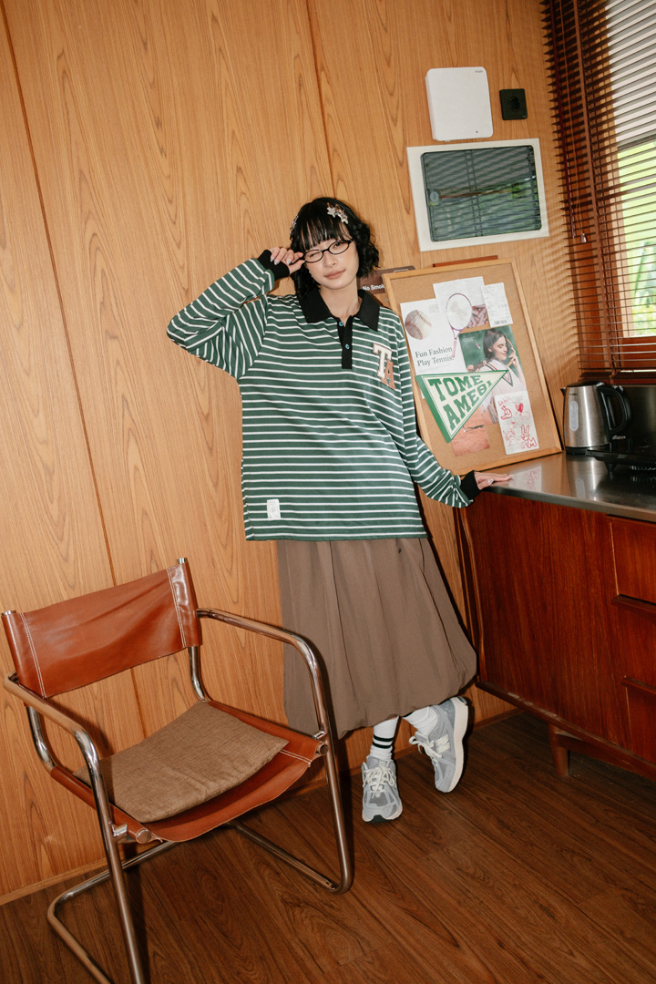 Tome Ame - Haru Long Sleeve Striped Tee