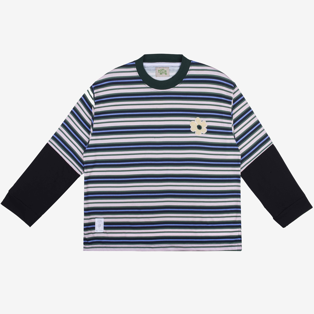 Tome Ame - Yuki Striped Boxy Longsleeve