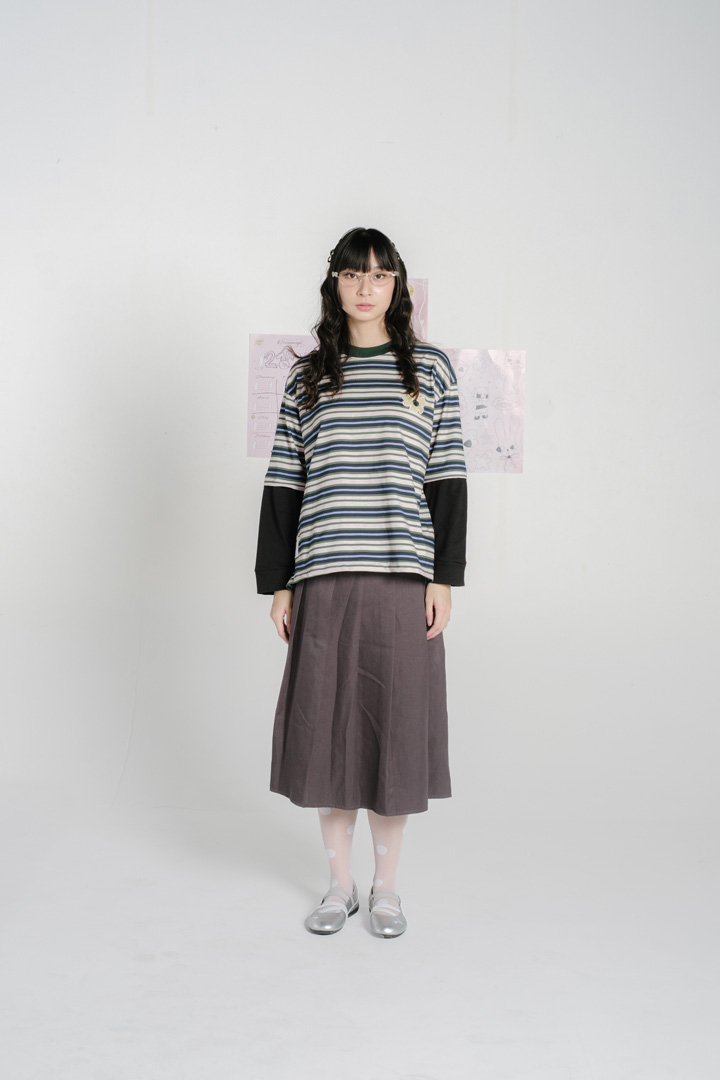 Tome Ame - Yuki Striped Boxy Longsleeve