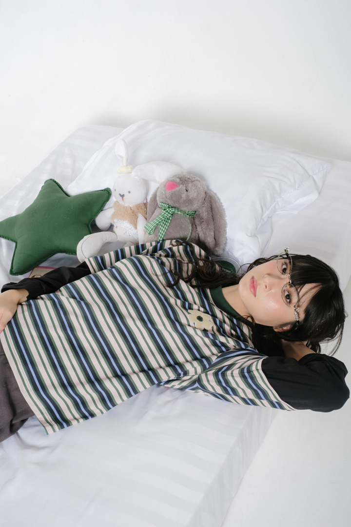 Tome Ame - Yuki Striped Boxy Longsleeve