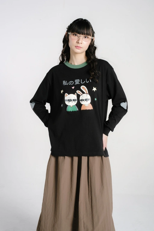 Image of Tome Ame - Miko Longsleeve Black