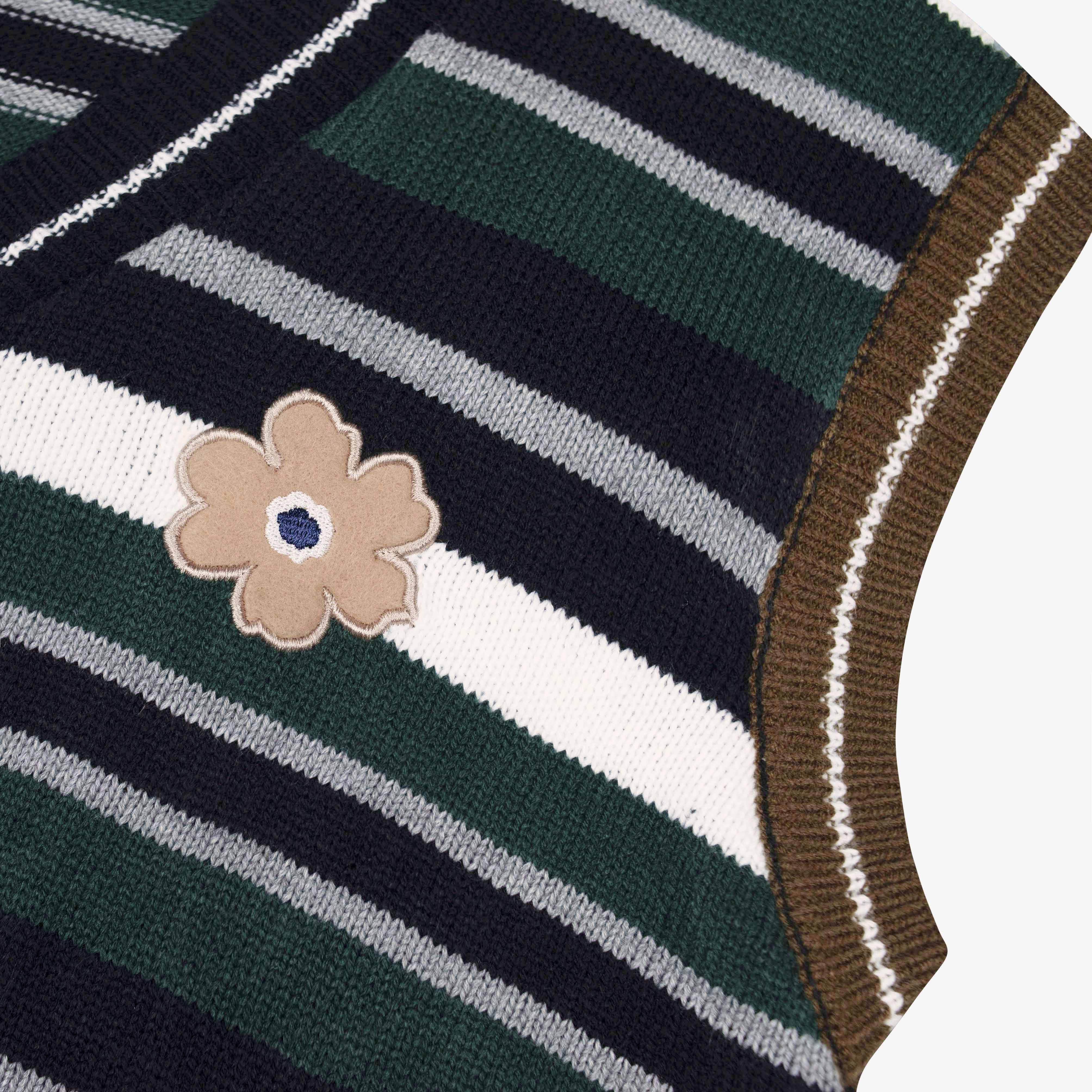 Tome Ame - Ichiyo Knit Vest Dark Green