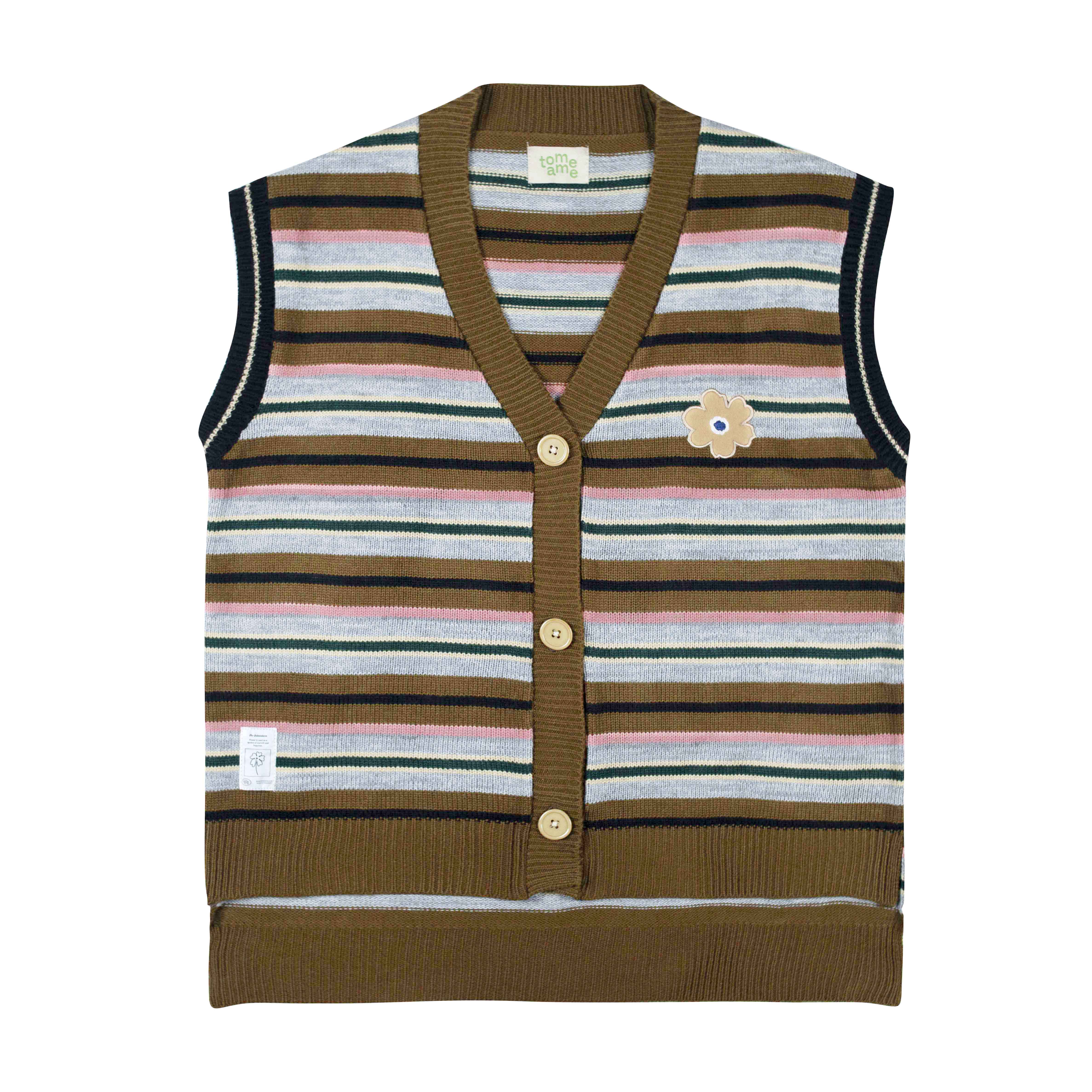 Tome Ame - Ichiyo Knit Vest Brown