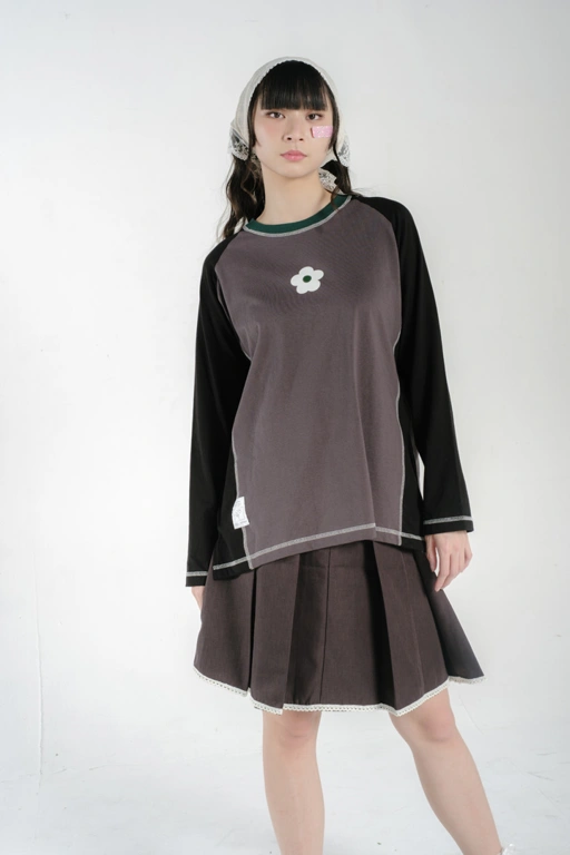 Image of Tome Ame - Yuma Long Sleeve Dark Grey