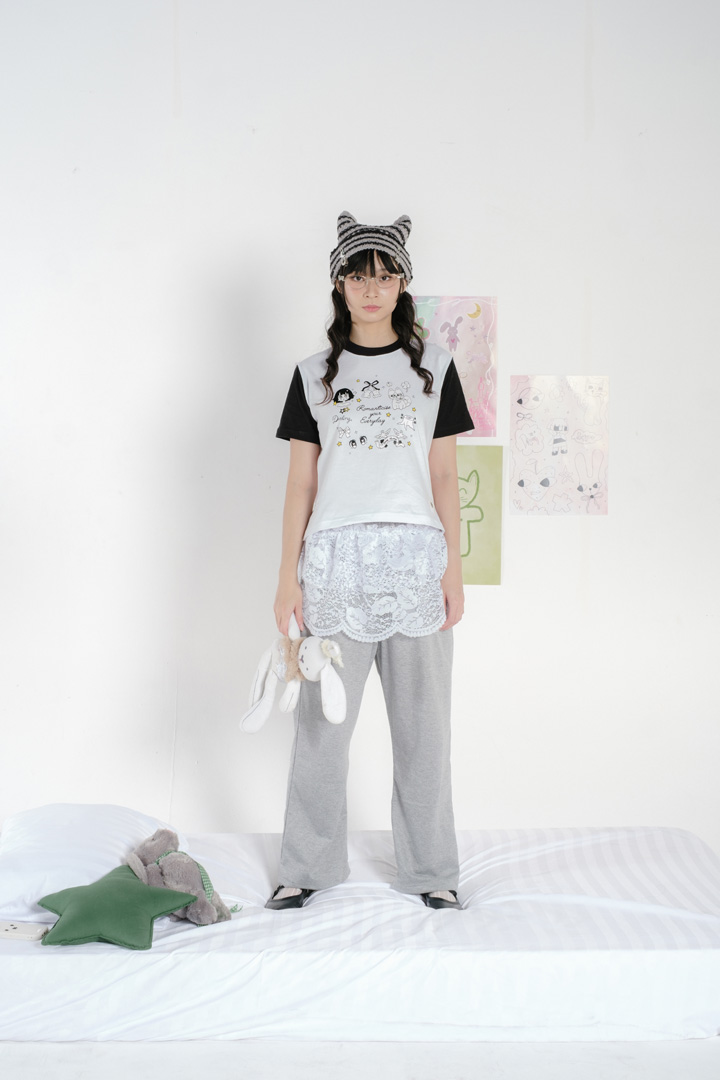 Tome Ame - Mio Crop Tee White