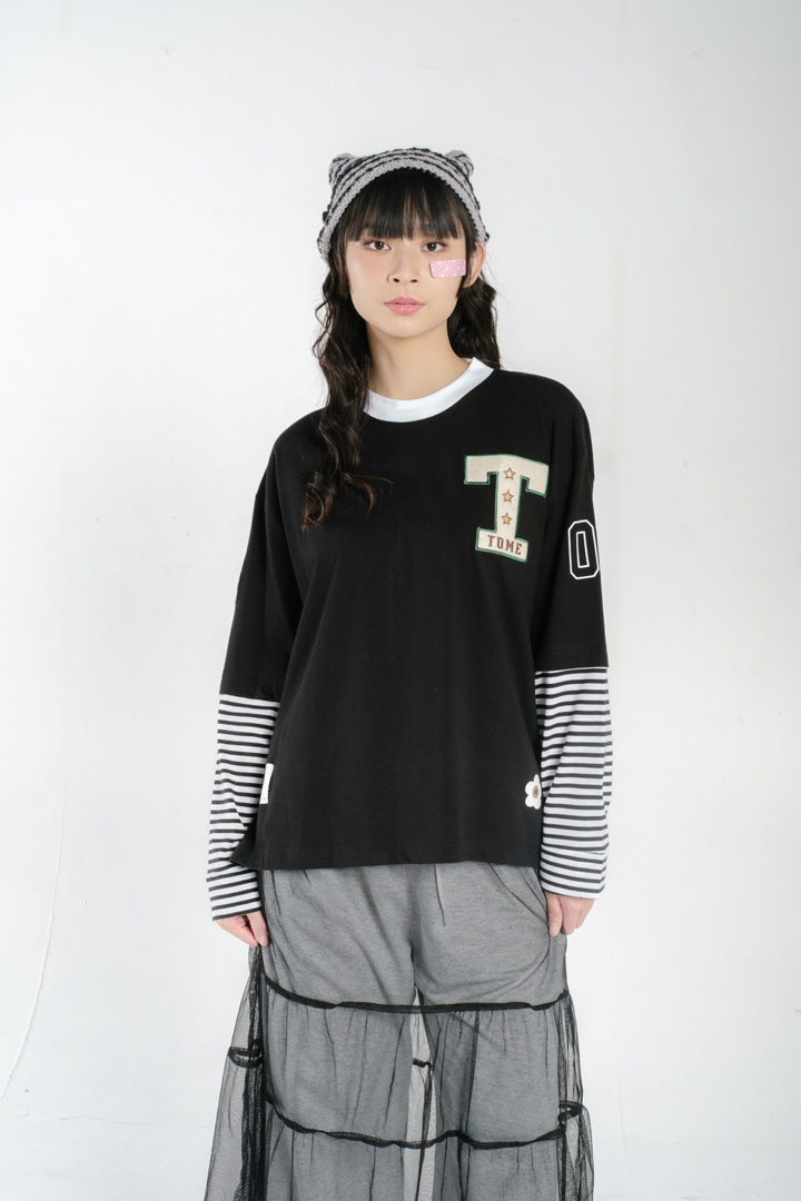 Tome Ame - Rei Boxy Longsleeve Black