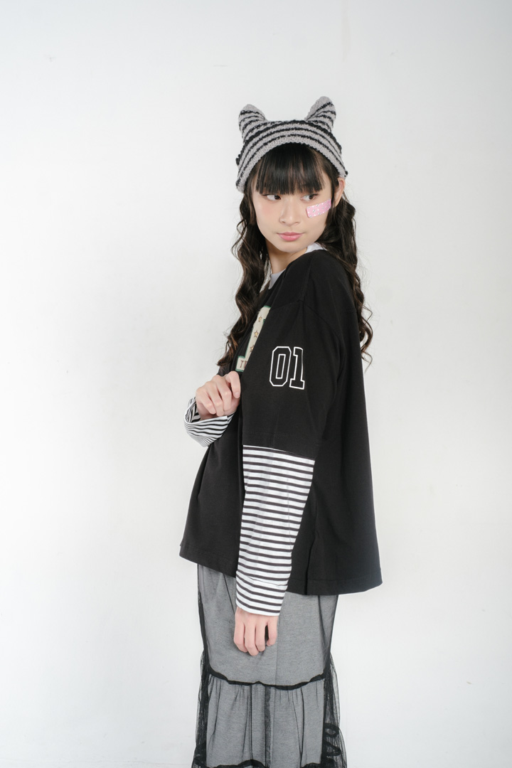 Tome Ame - Rei Boxy Longsleeve Black