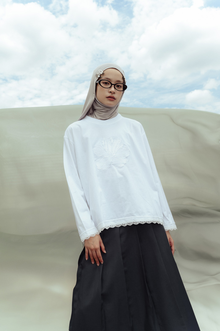 Tome Ame - Yuna Long Sleeve White