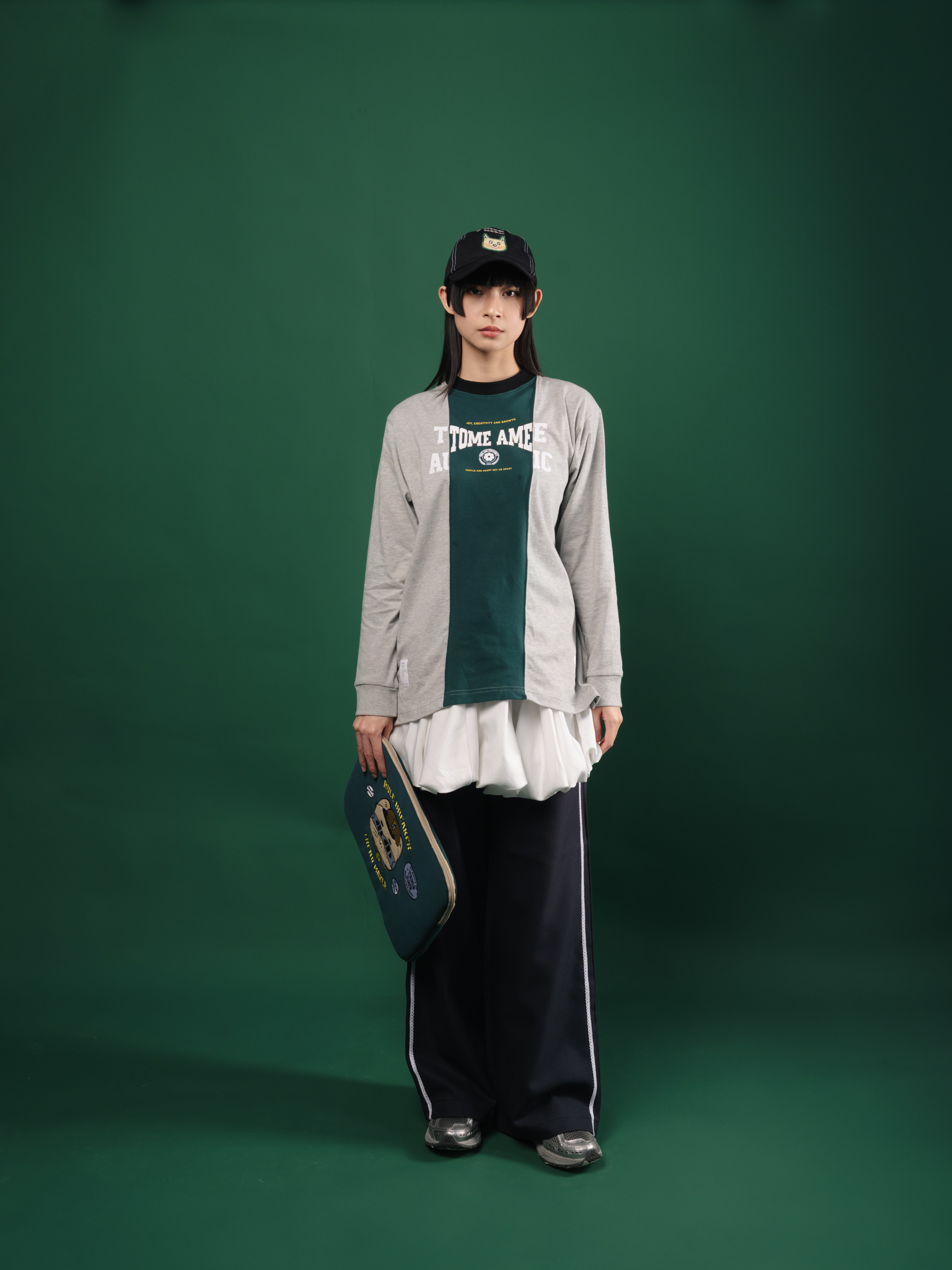 Tome Ame - Tomo Longsleeve Misty Grey - Kaos Lengan Panjang Abu