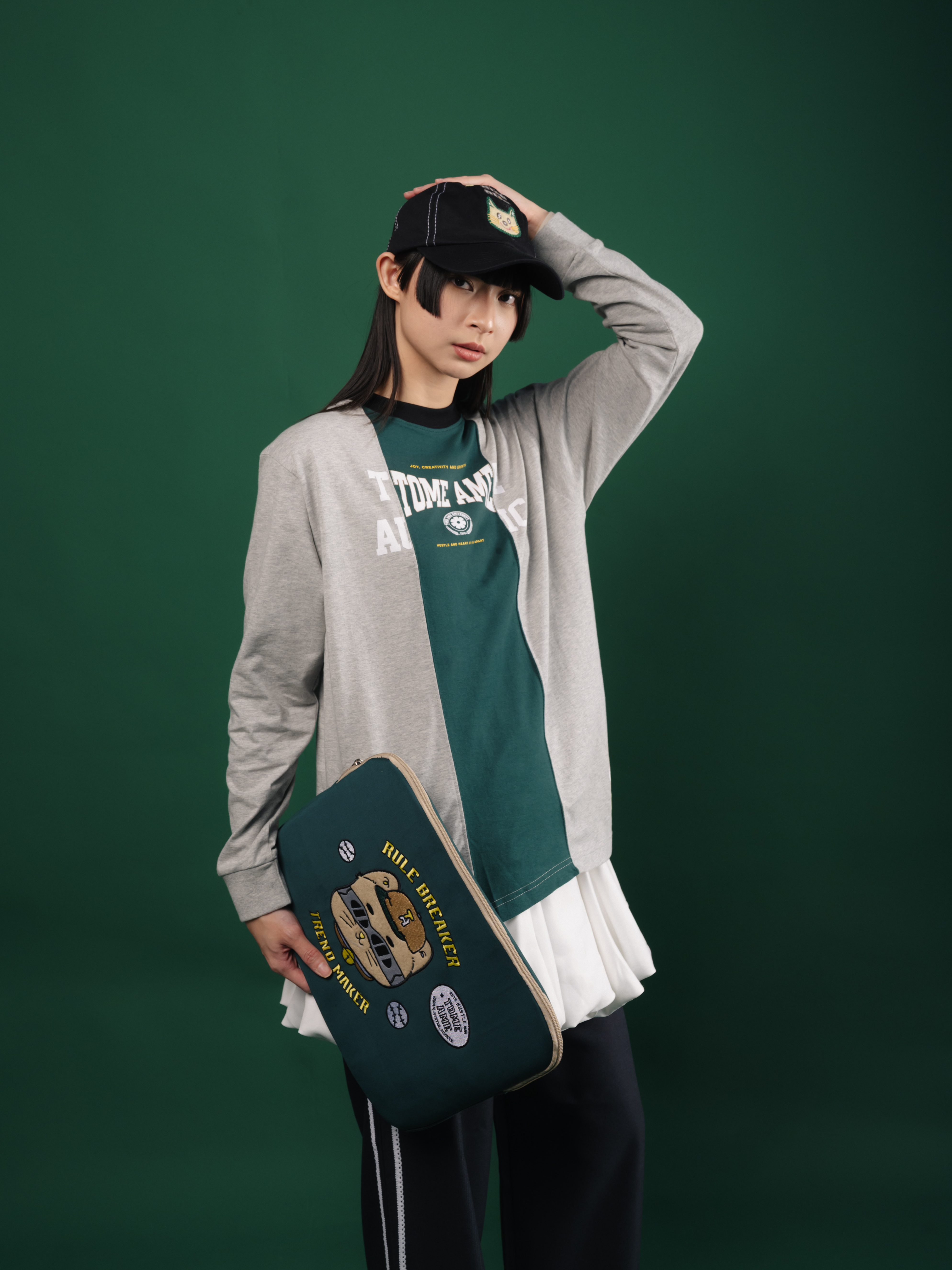Tome Ame - Tomo Longsleeve Misty Grey - Kaos Lengan Panjang Abu
