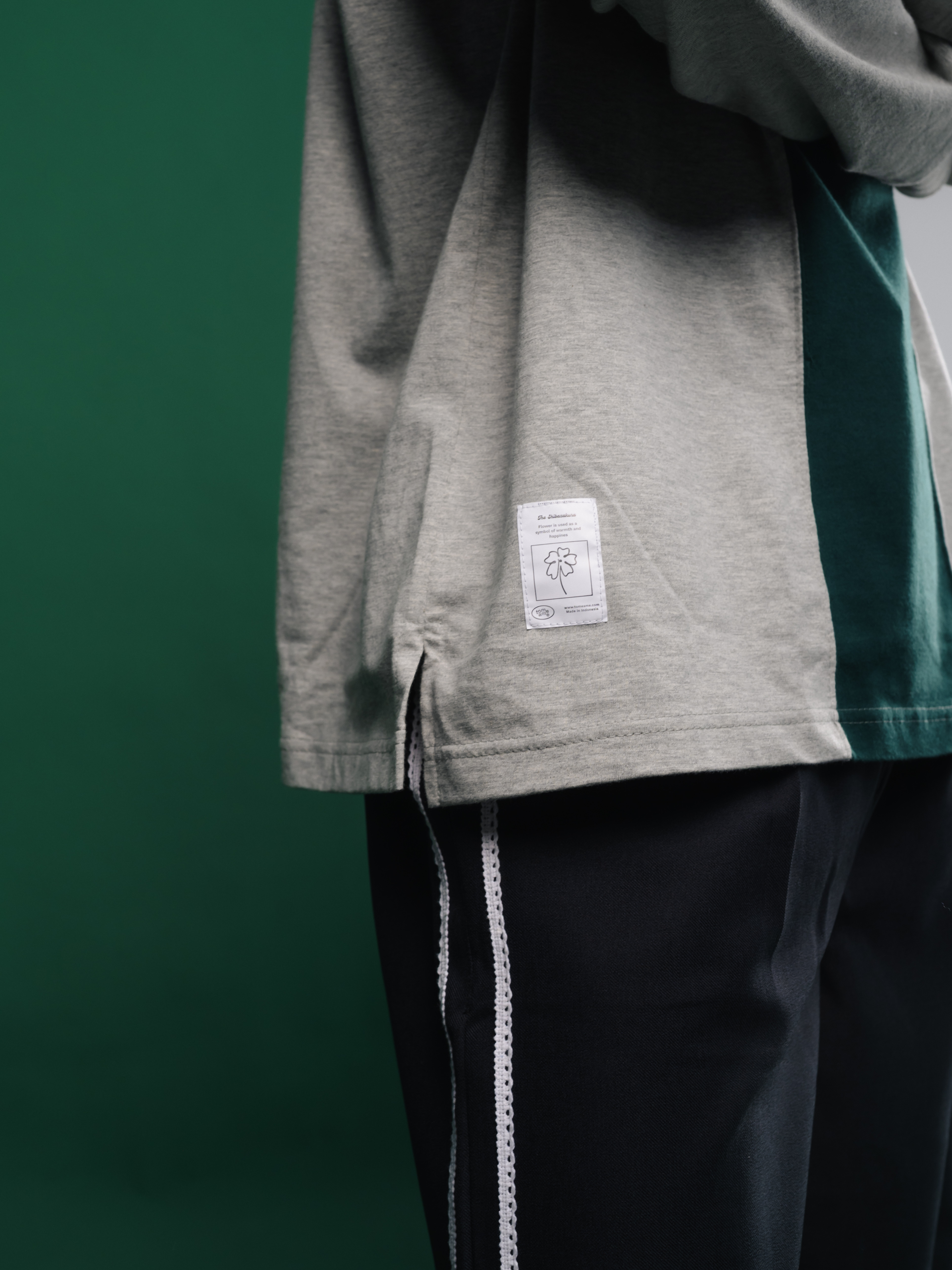 Tome Ame - Tomo Longsleeve Misty Grey - Kaos Lengan Panjang Abu
