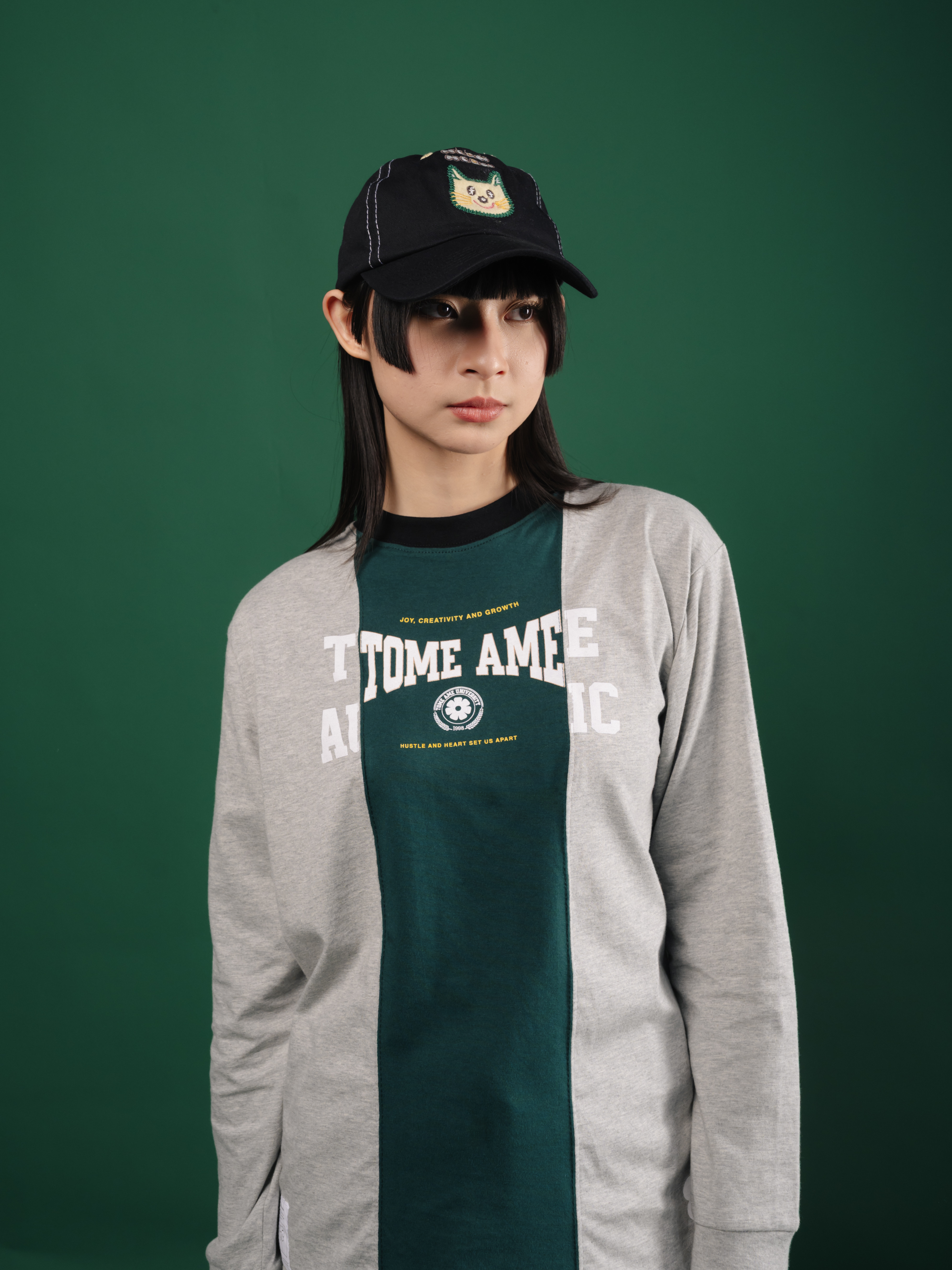 Tome Ame - Tomo Longsleeve Misty Grey - Kaos Lengan Panjang Abu