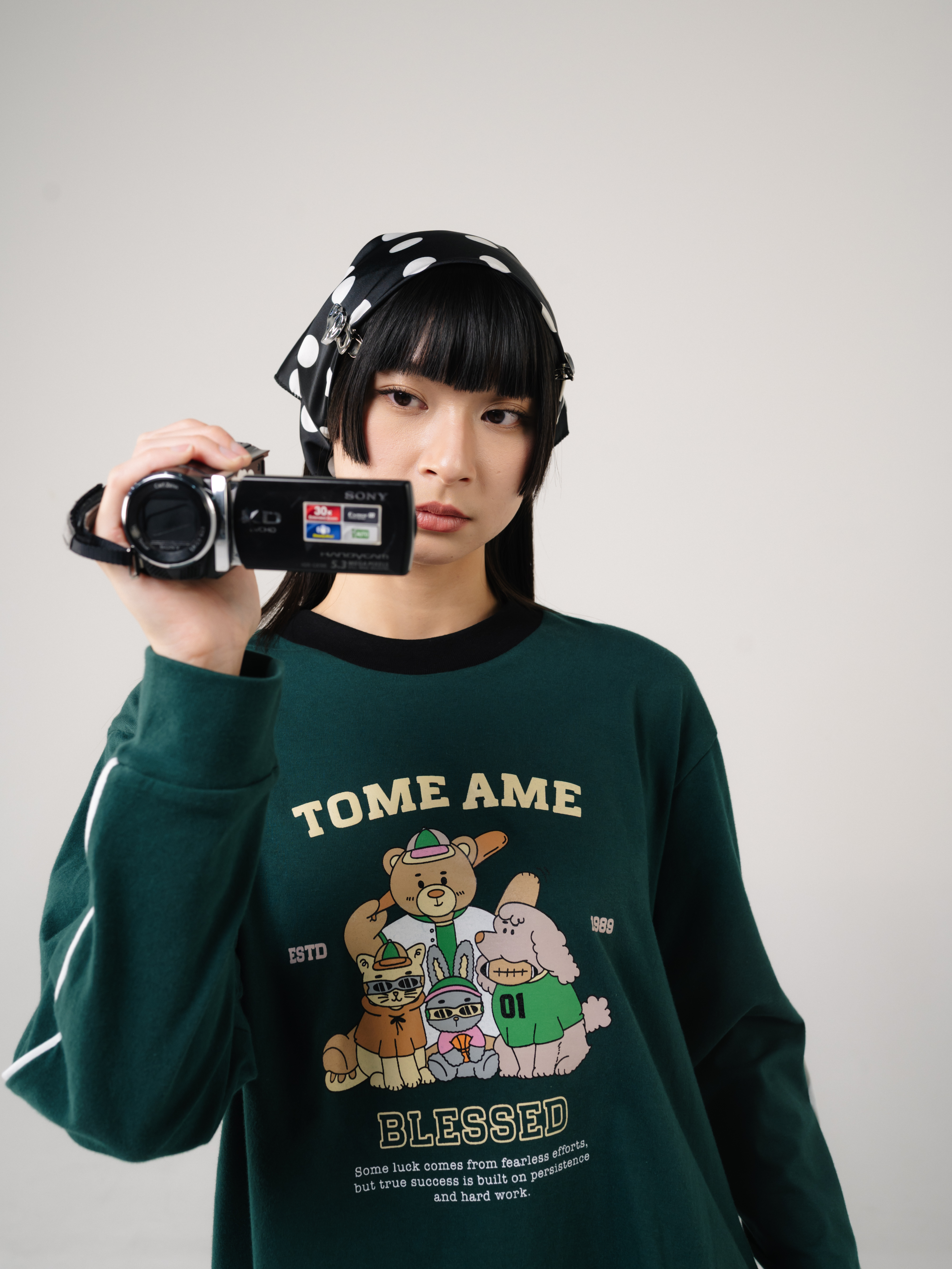 Tome Ame - Kyoto Longsleeve Dark Green - Kaos Lengan Panjang 24S