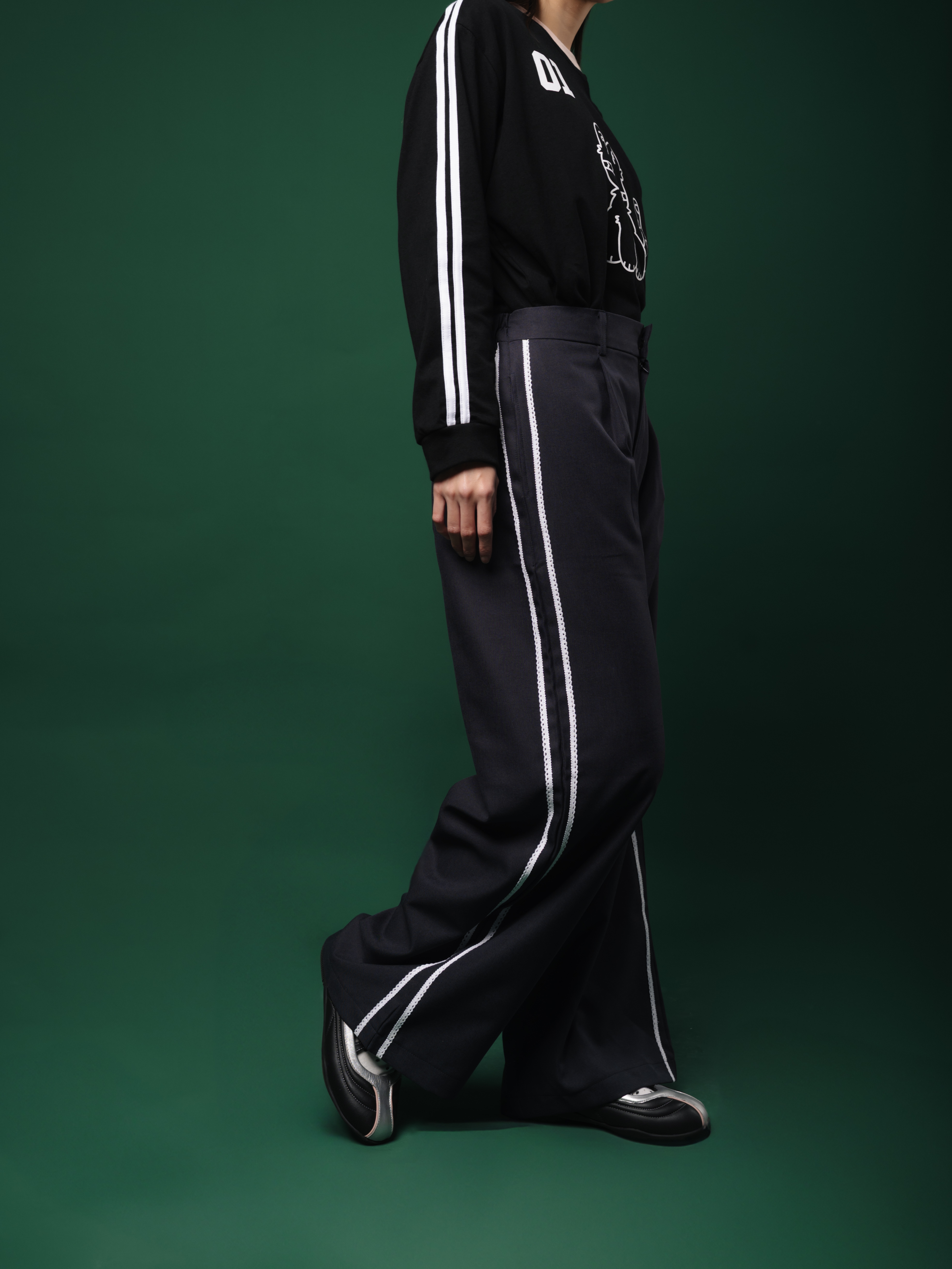 Tome Ame - Chira Pants Dark Grey - Celana Panjang Sporty
