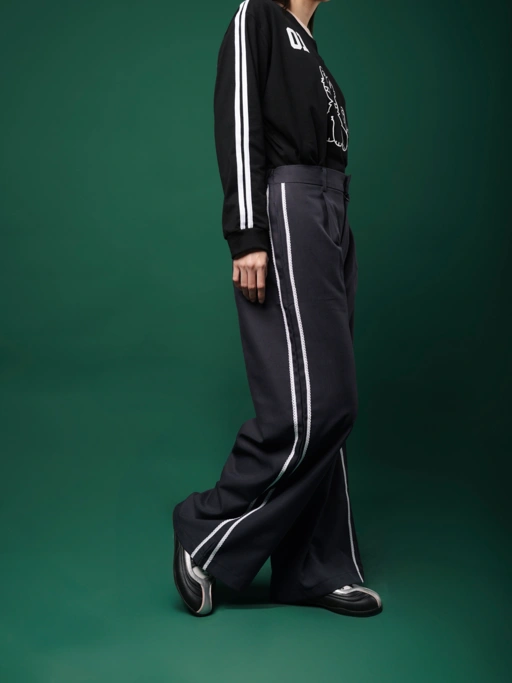 Image of Tome Ame - Chira Pants Dark Grey  - Celana Panjang Sporty