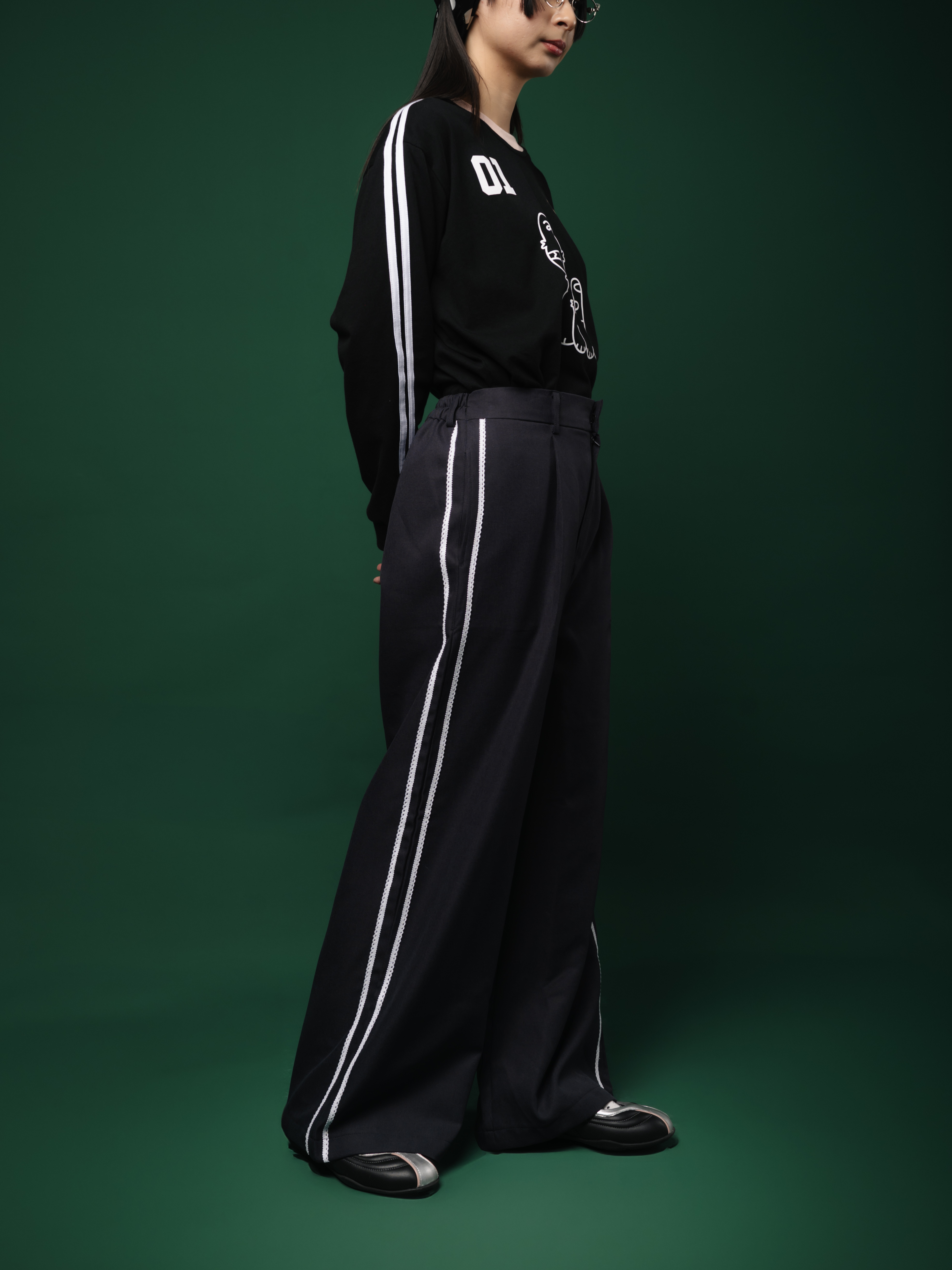 Tome Ame - Chira Pants Dark Grey - Celana Panjang Sporty