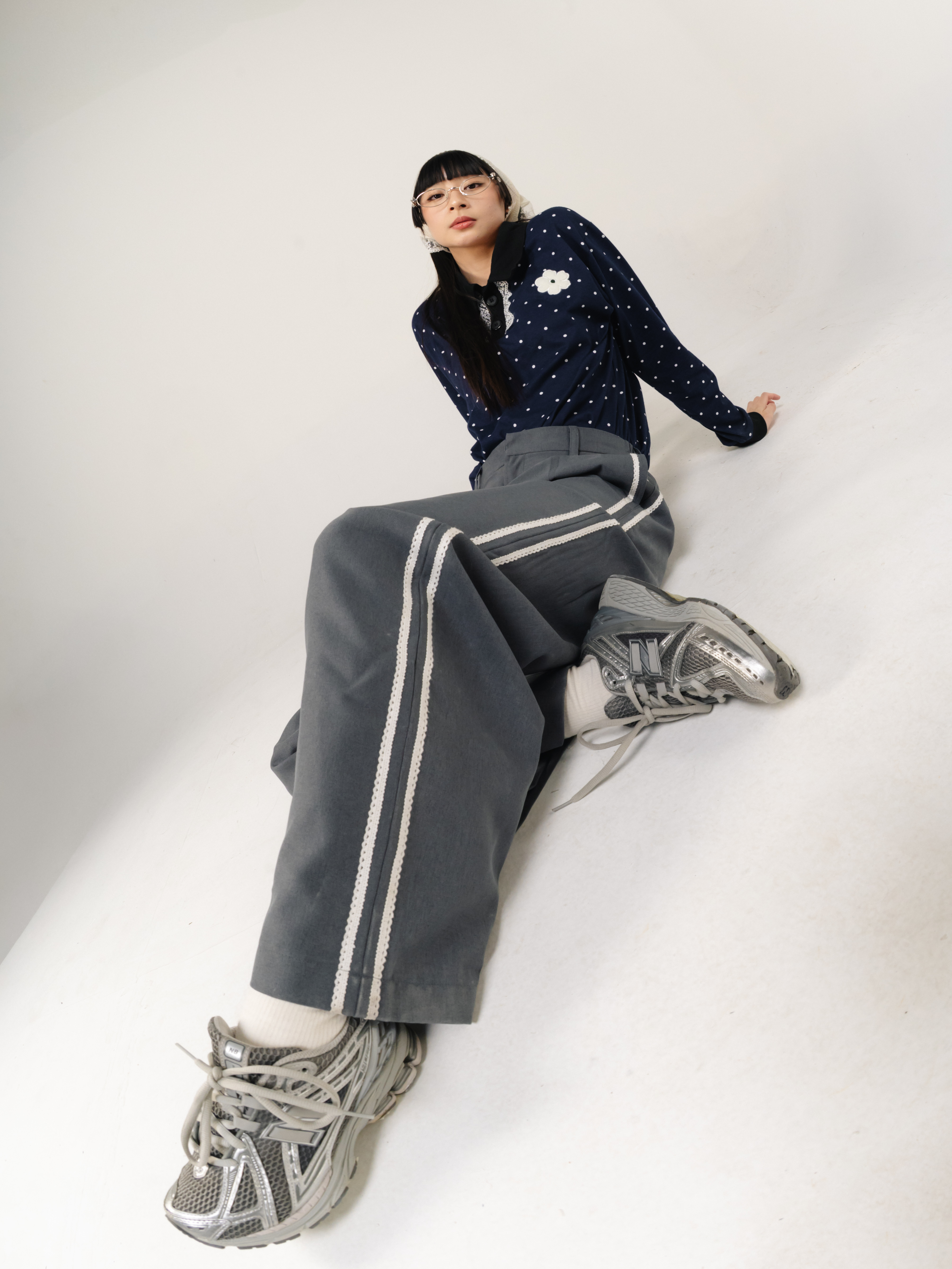 Tome Ame - Chira Pants Grey - Celana Panjang Sporty