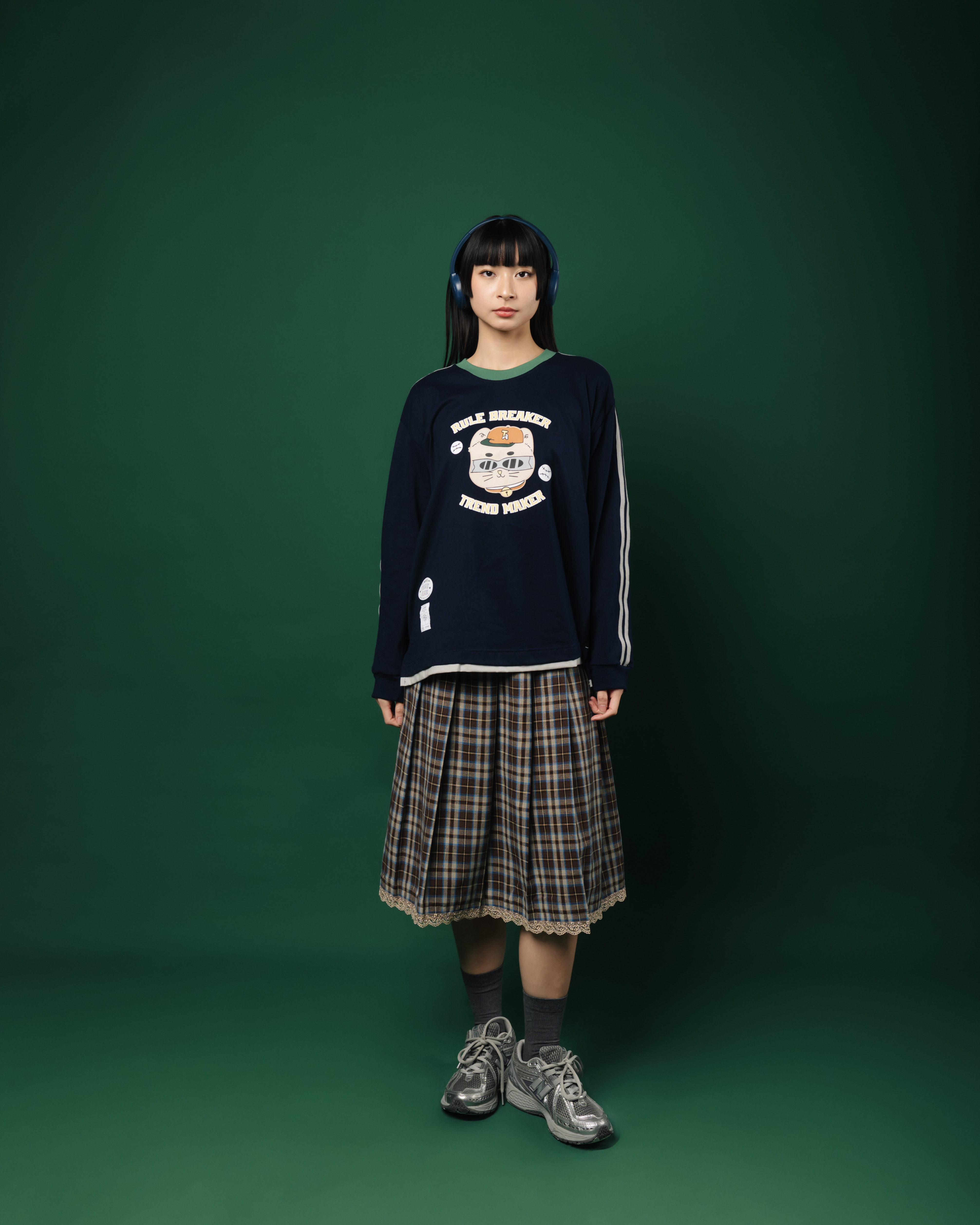 Tome Ame - Chiya Longsleeve Navy - Kaos Lengan Panjang Sporty 24S