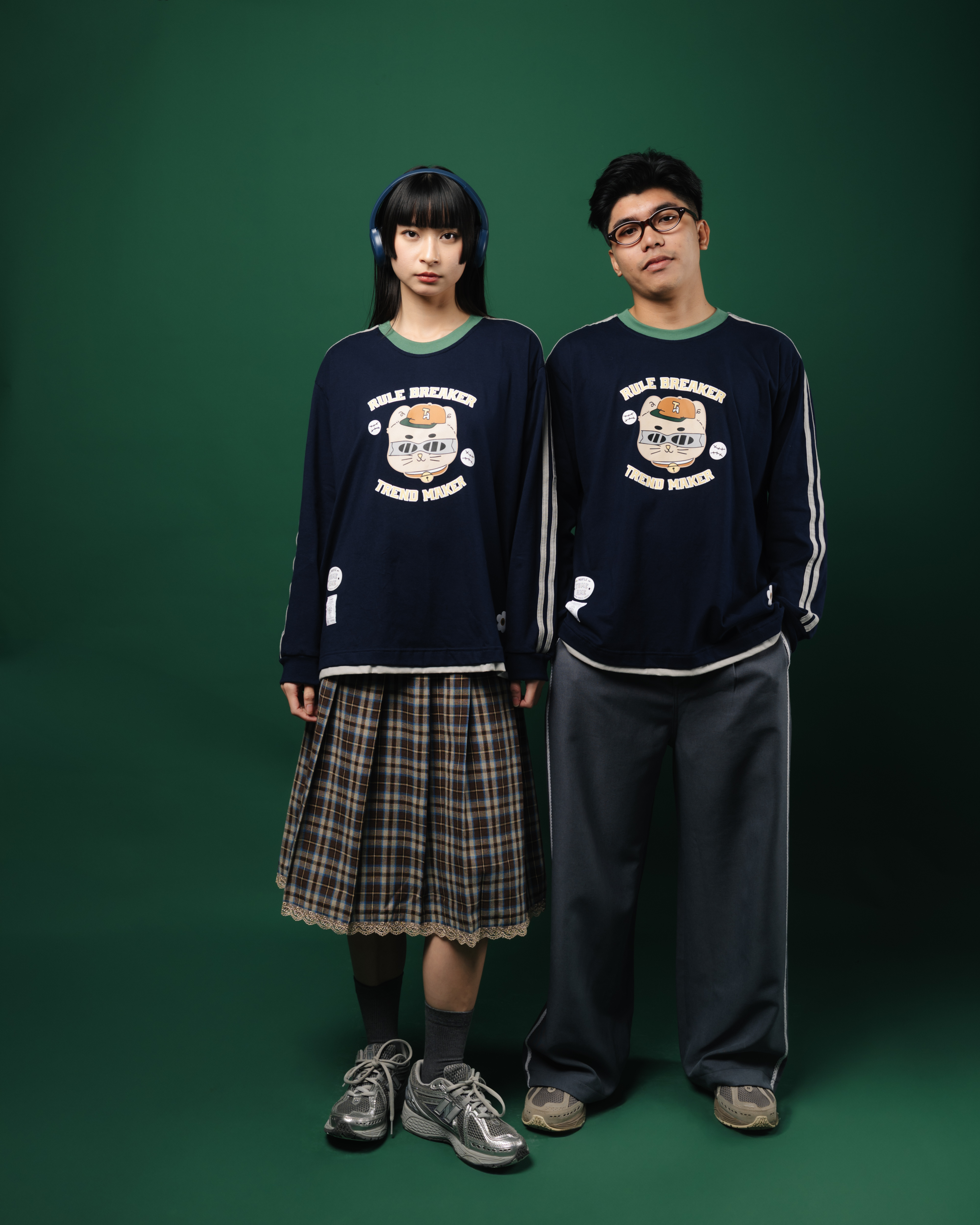 Tome Ame - Chiya Longsleeve Navy - Kaos Lengan Panjang Sporty 24S