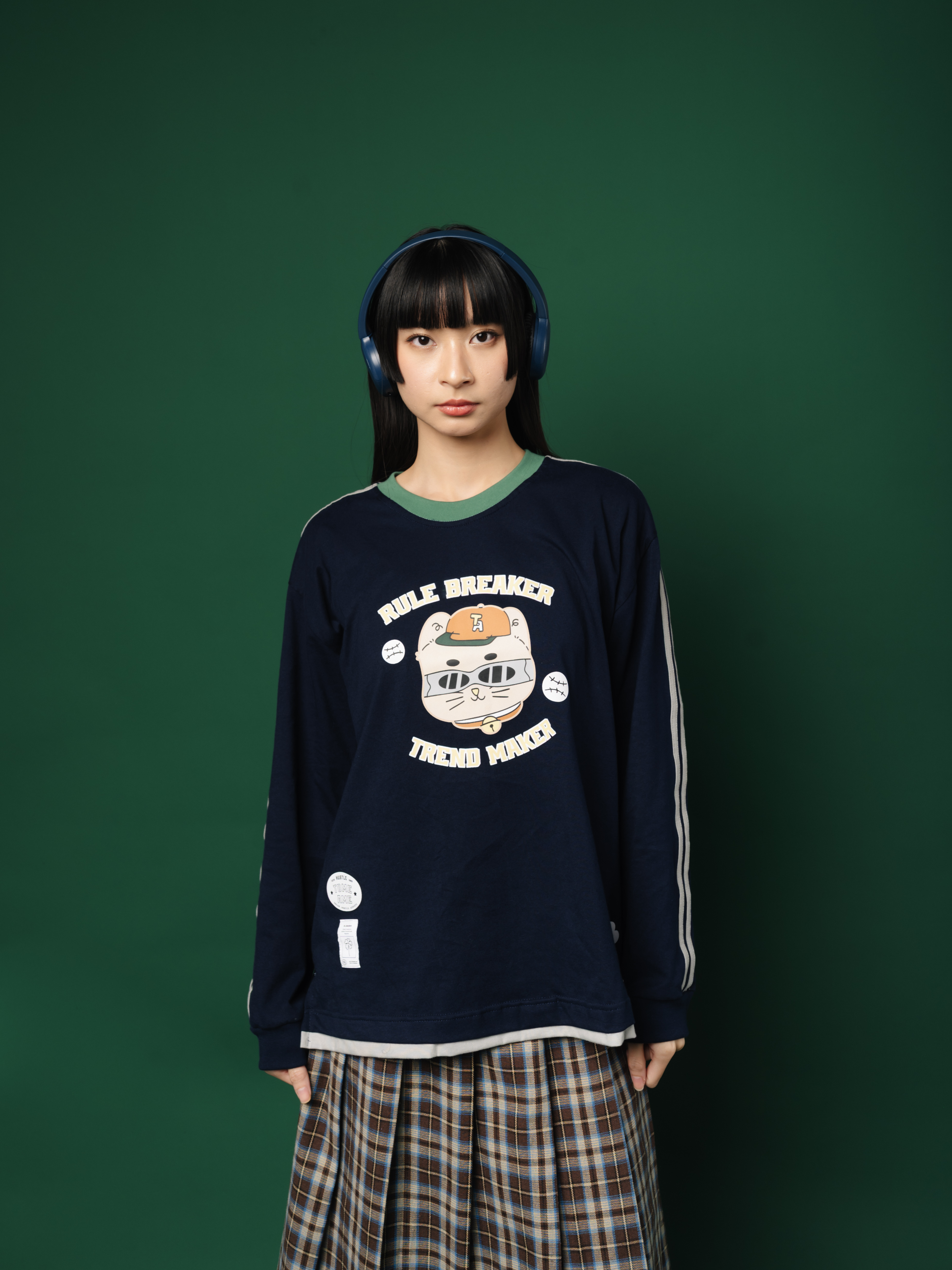 Tome Ame - Chiya Longsleeve Navy - Kaos Lengan Panjang Sporty 24S