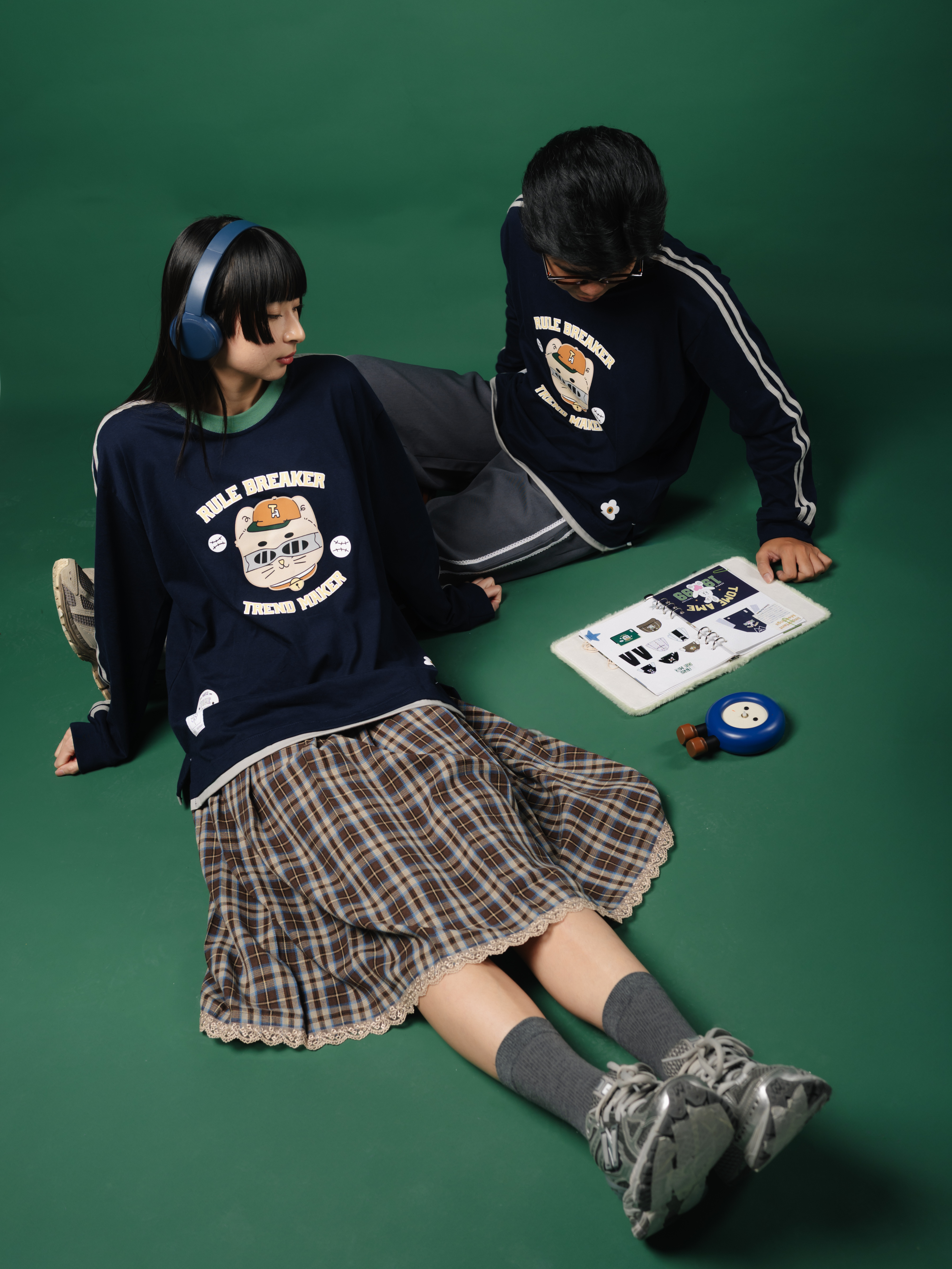 Tome Ame - Chiya Longsleeve Navy - Kaos Lengan Panjang Sporty 24S