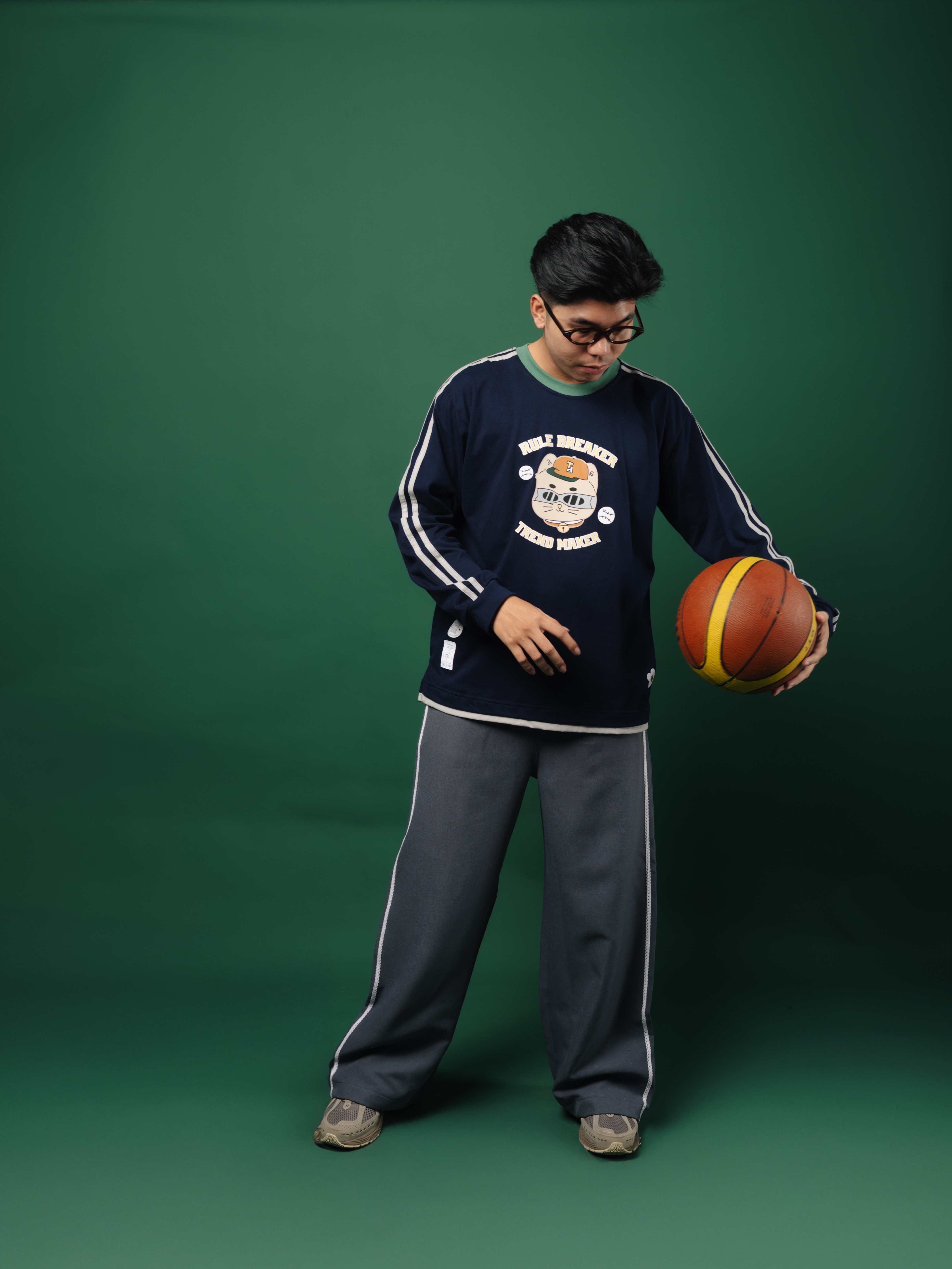 Tome Ame - Chiya Longsleeve Navy - Kaos Lengan Panjang Sporty 24S