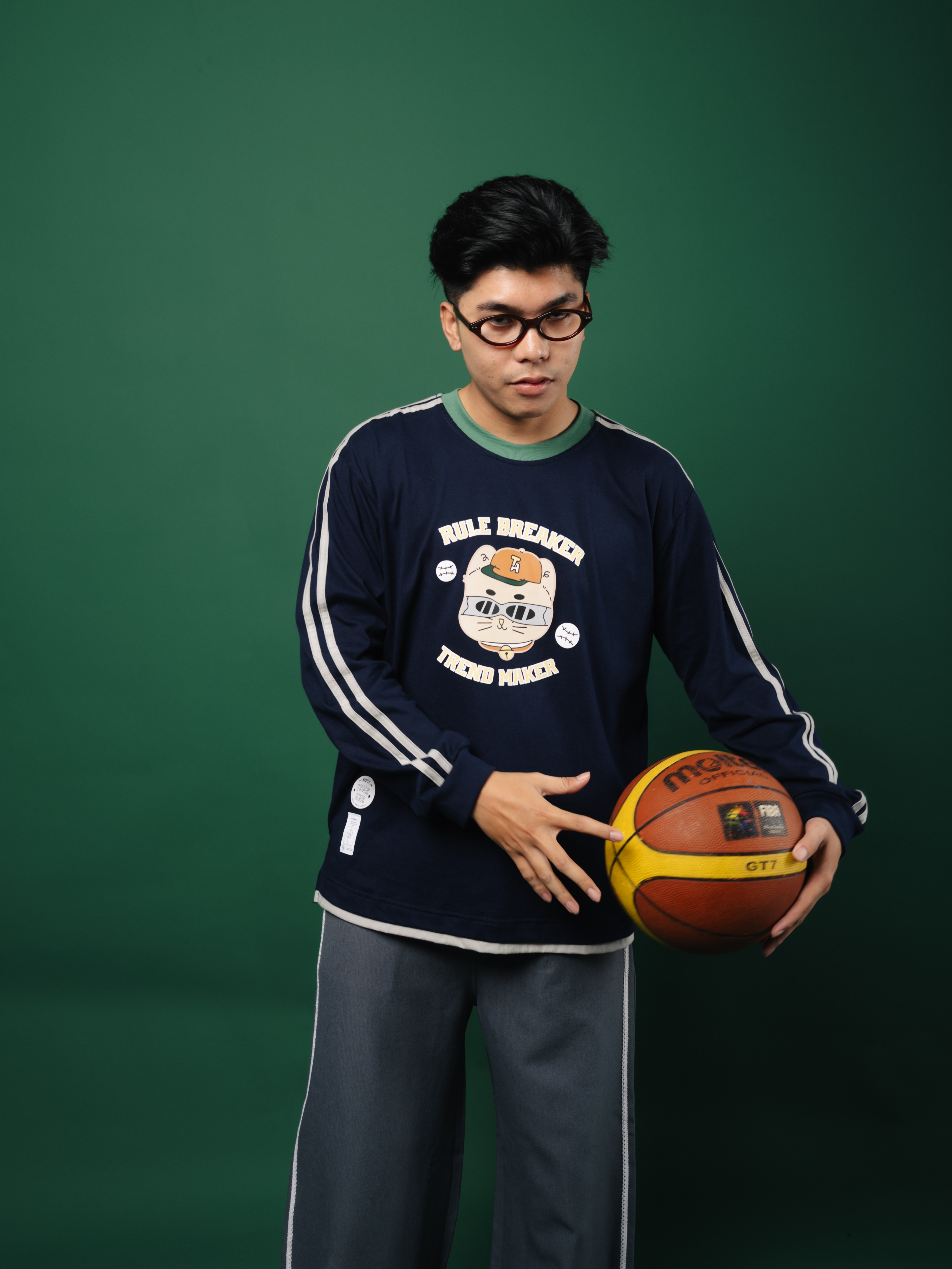 Tome Ame - Chiya Longsleeve Navy - Kaos Lengan Panjang Sporty 24S