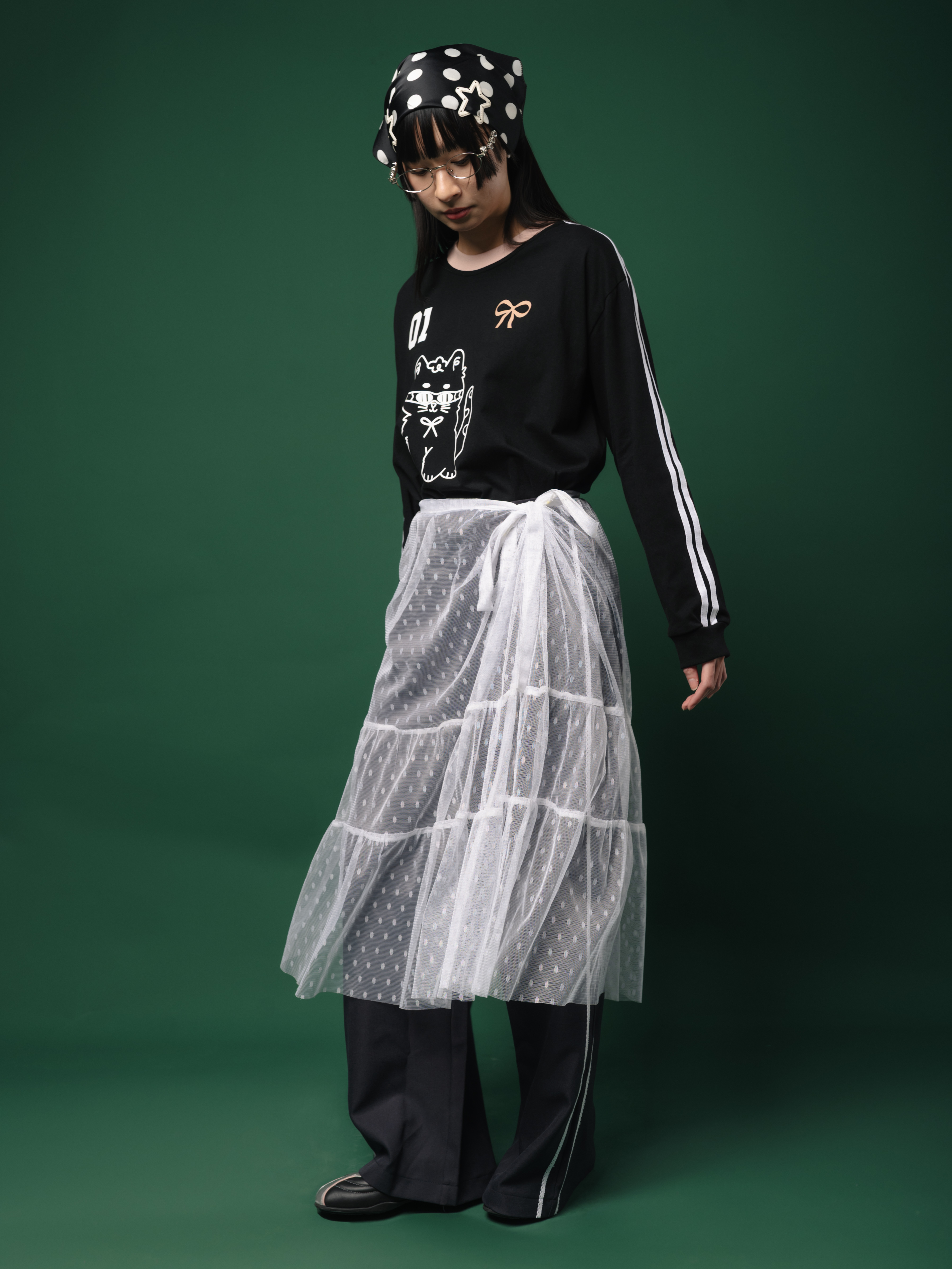 Tome Ame - Ginka Layered Lace Skirt White - Rok Renda Wanita