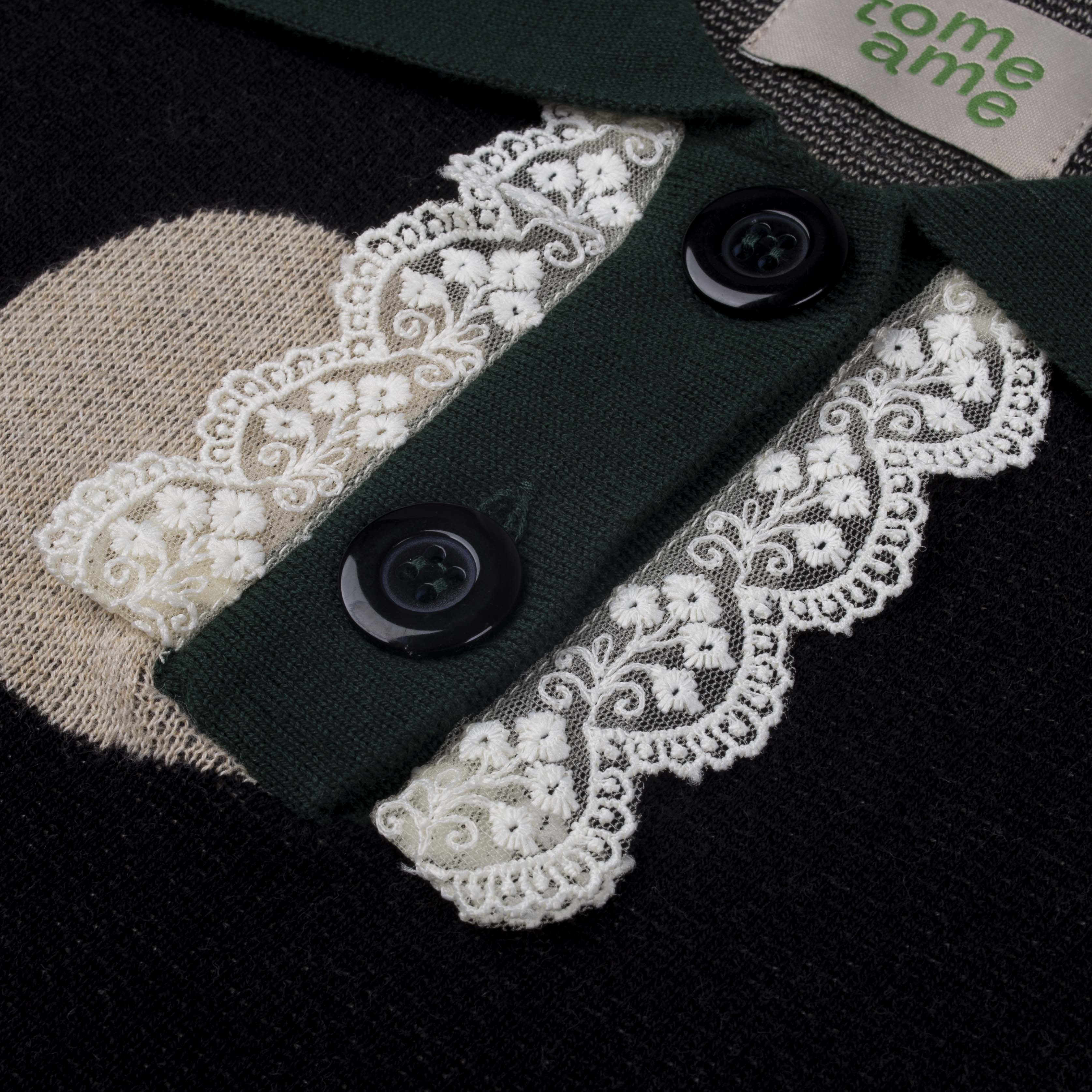 Tome Ame - Migi Rugby Shirt Polkadot - Longsleeve Knitwear Rajut