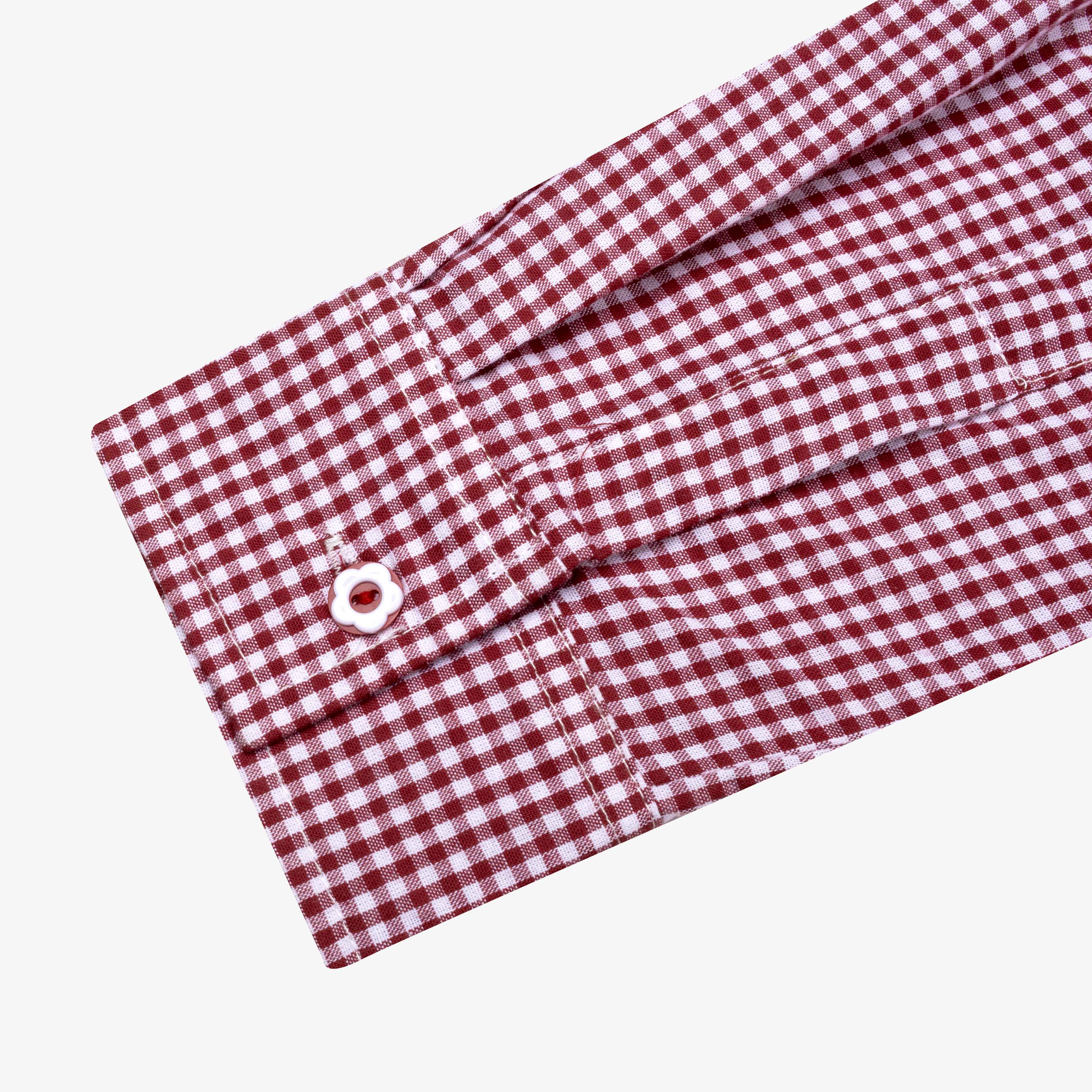 Tome Ame - Chiko Plaid Embroidery Shirt - Kemeja Lengan Panjang Motif Kotak