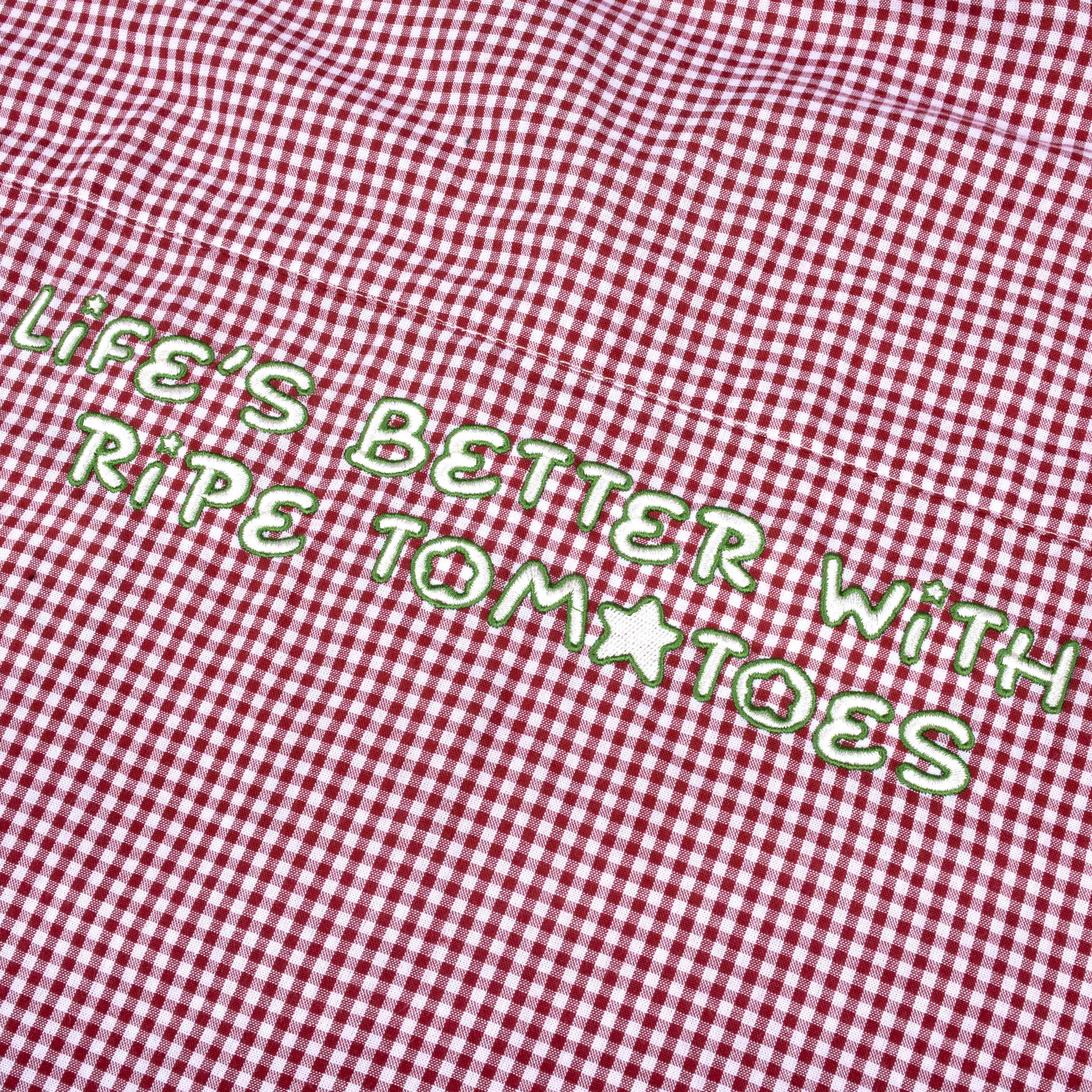 Tome Ame - Chiko Plaid Embroidery Shirt - Kemeja Lengan Panjang Motif Kotak