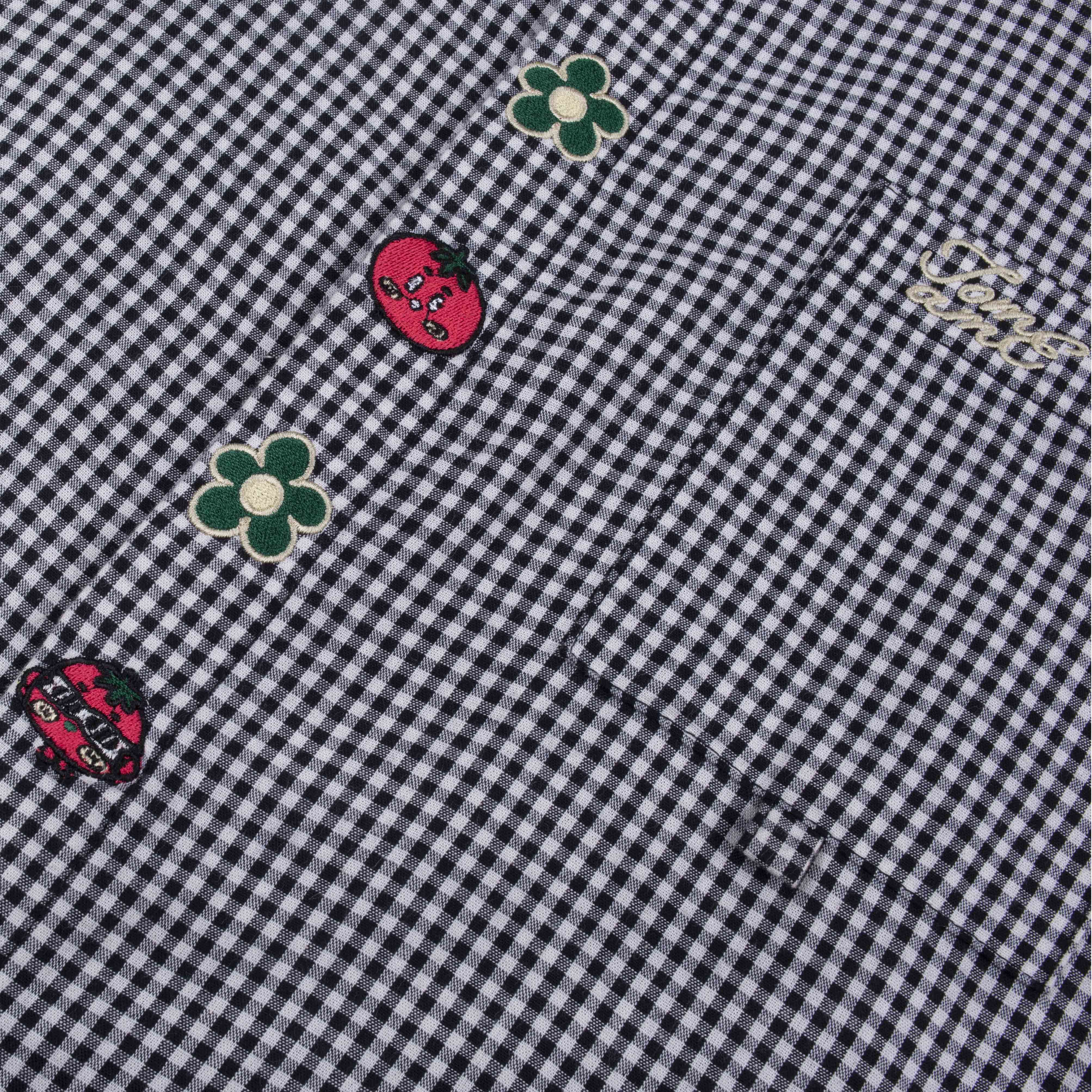 Tome Ame - Tometo Plaid Button Embroidery Shirt - Kemeja Lengan Panjang Motif Kotak