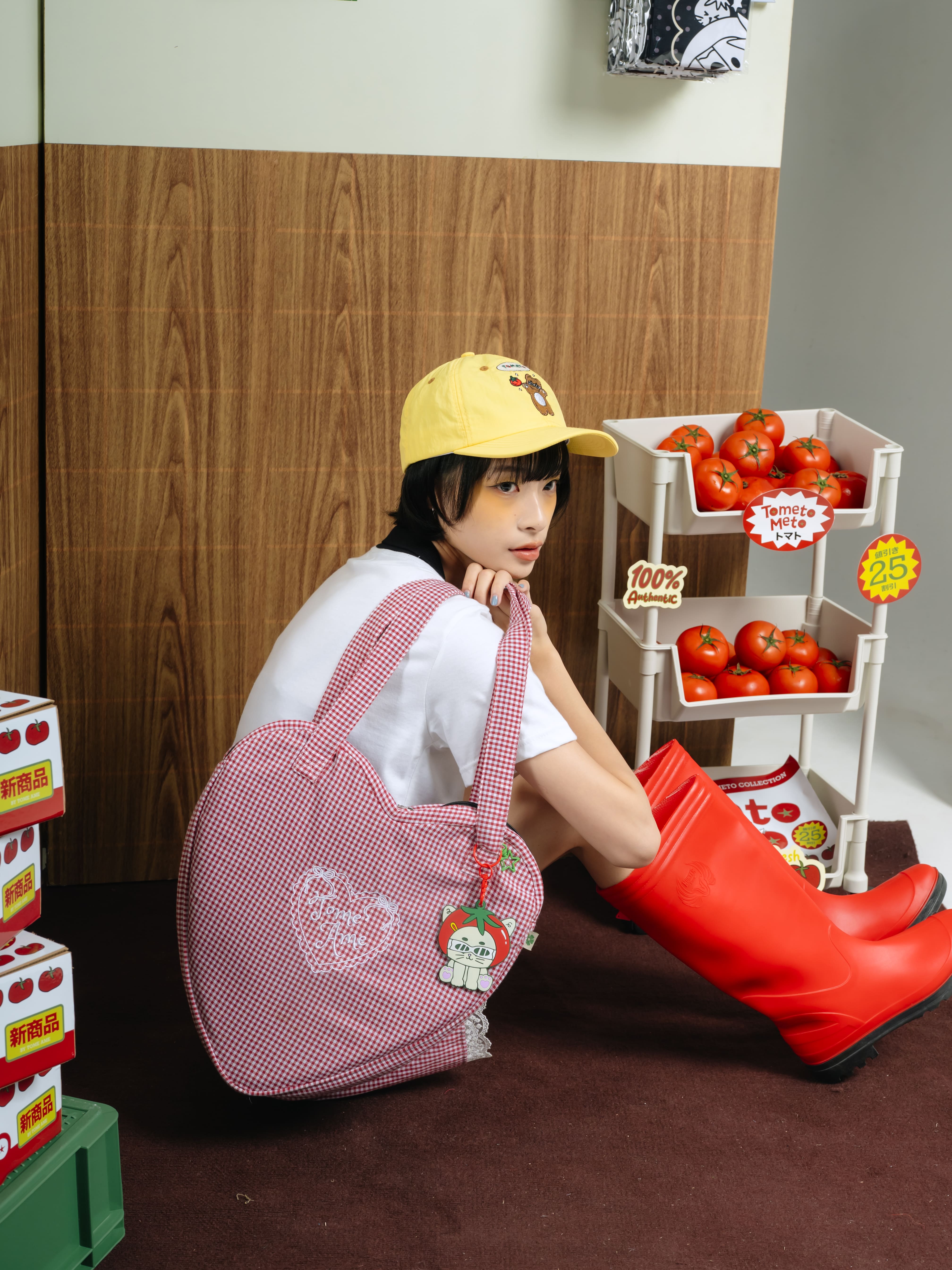 Tome Ame - Ame Tote Bag Plaid Red