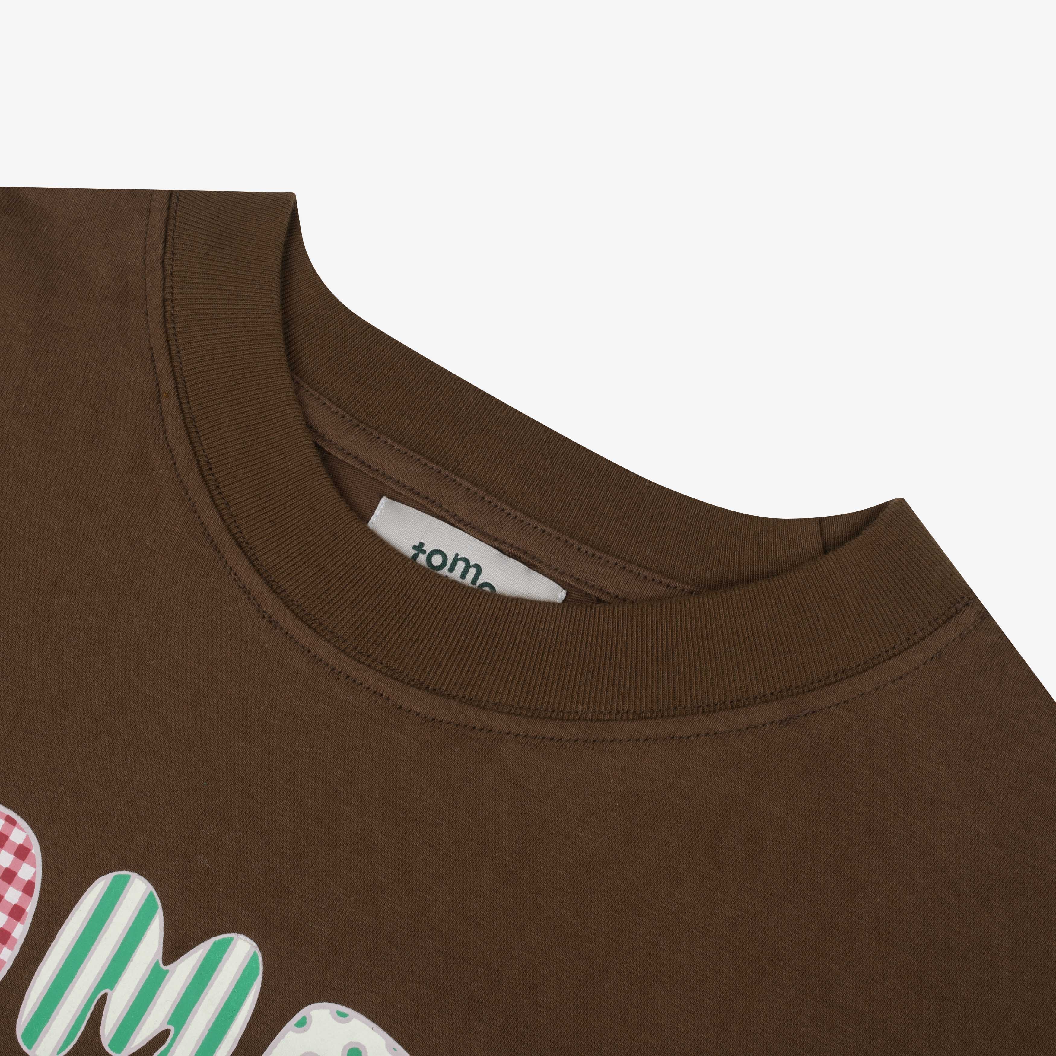 Tome Ame - Yurina Boxy Longsleeve Brown - T Shirt Lengan Panjang Oversized 24S
