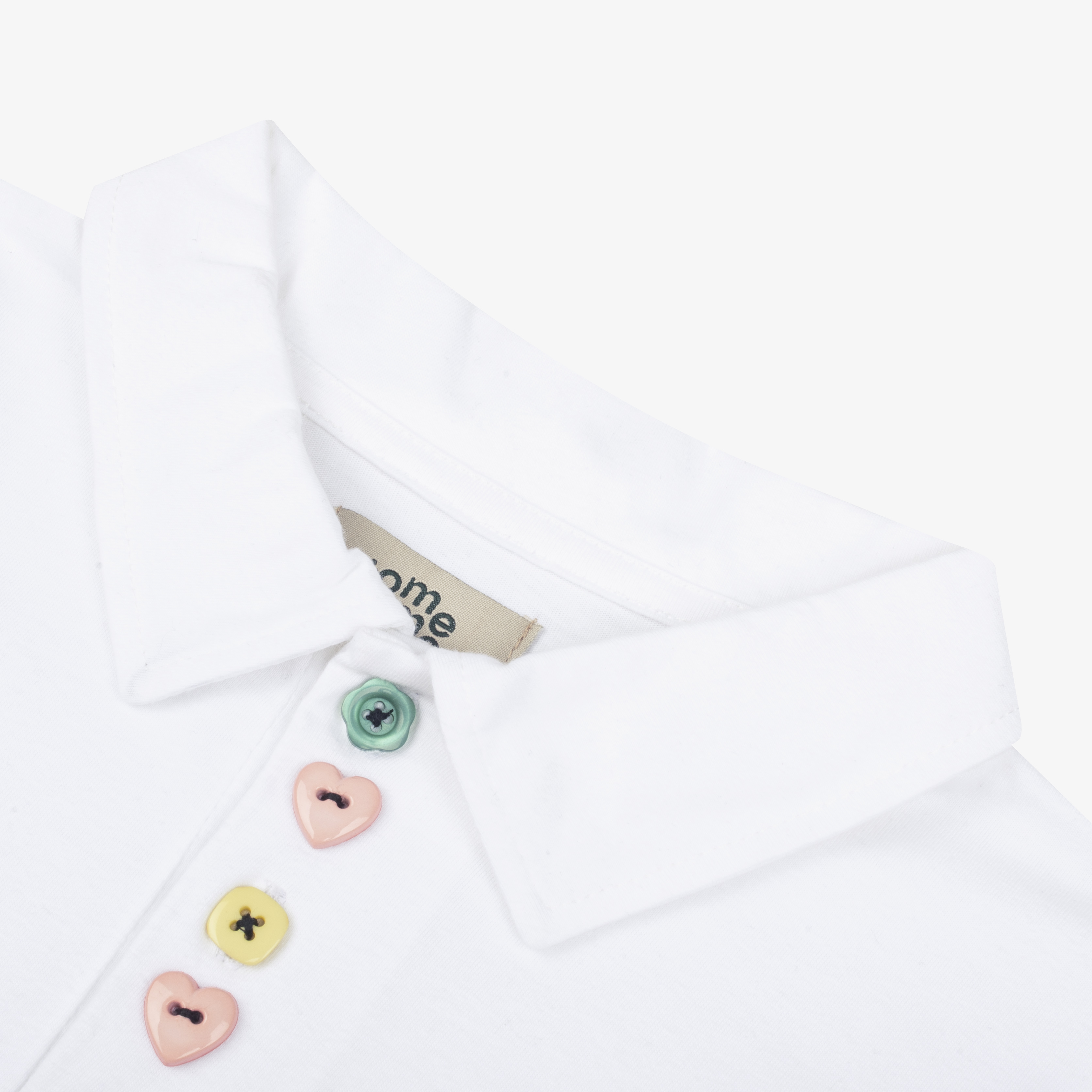 Tome Ame - Hanami Longsleeve Polo Shirt - T Shirt Polo Lengan Panjang Aksen Kancing