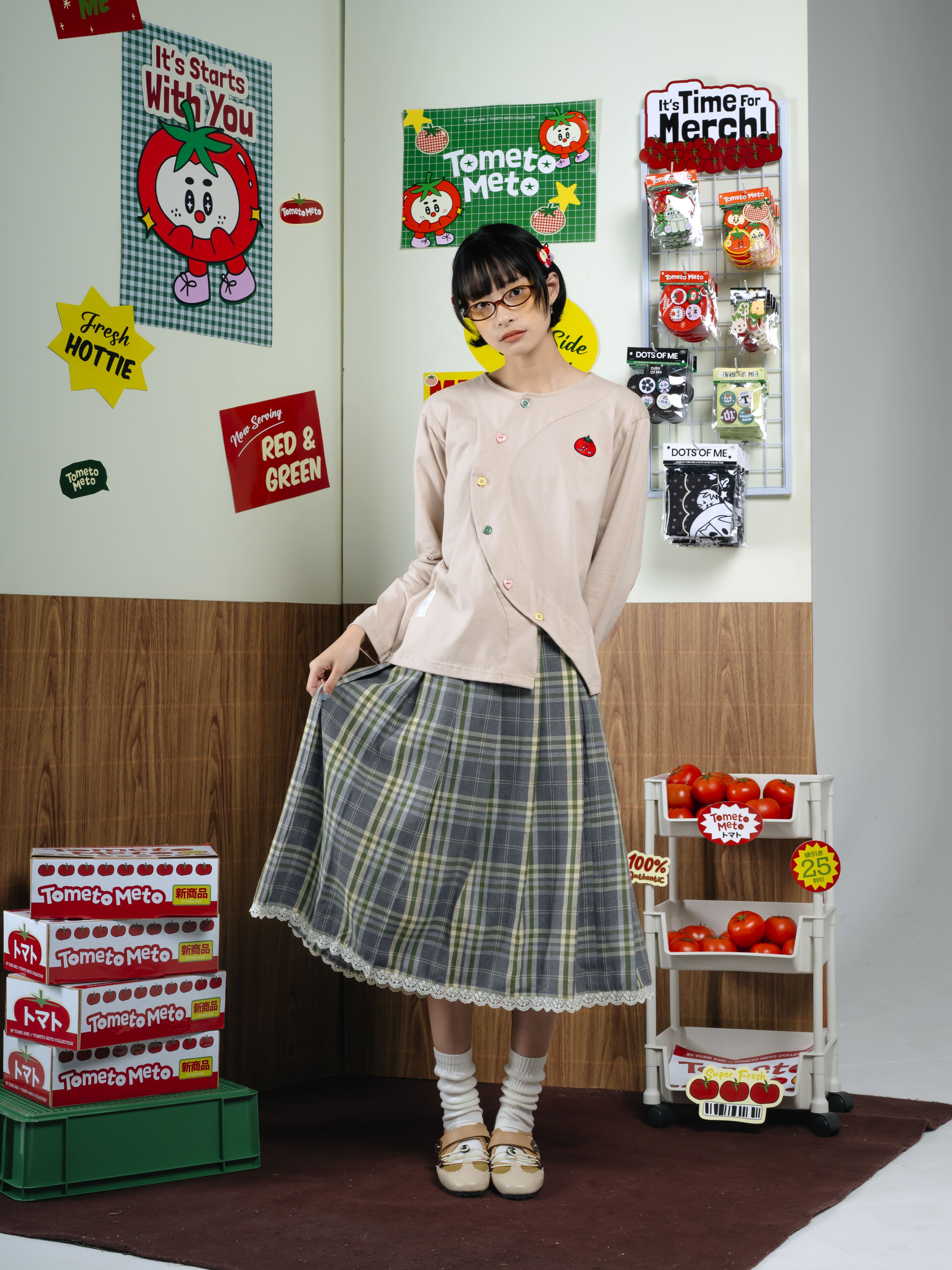 Tome Ame - Hitomi Longsleeve Button - T Shirt Lengan Panjang 24S