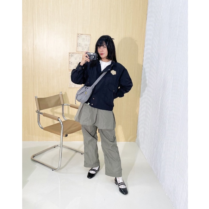 Tome Ame - Haka Retro Windbreaker Jacket Jaket Winbreaker Wanita