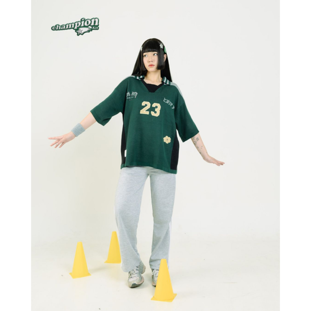 Tome Ame - Junko Knit Jersey Dark Green