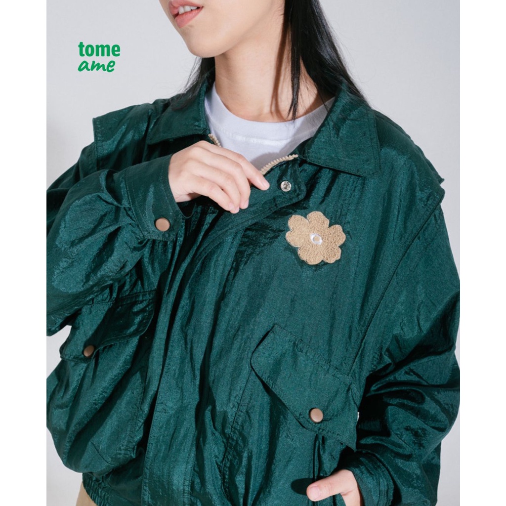 Tome Ame - Haka Retro Windbreaker Jacket Jaket Winbreaker Wanita