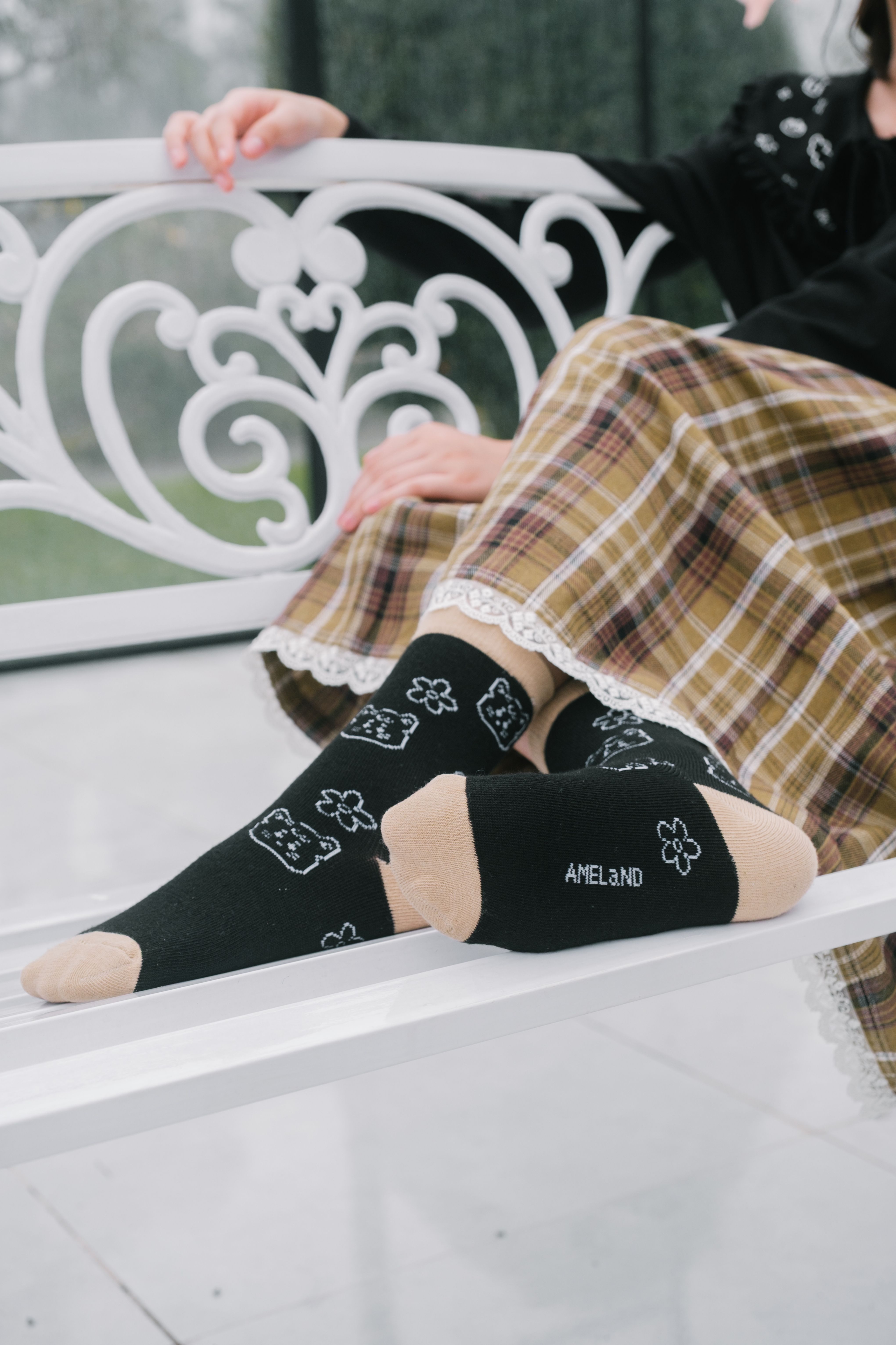 TOME AME - RIKU SOCKS - KAOS KAKI MOTIF KUCING