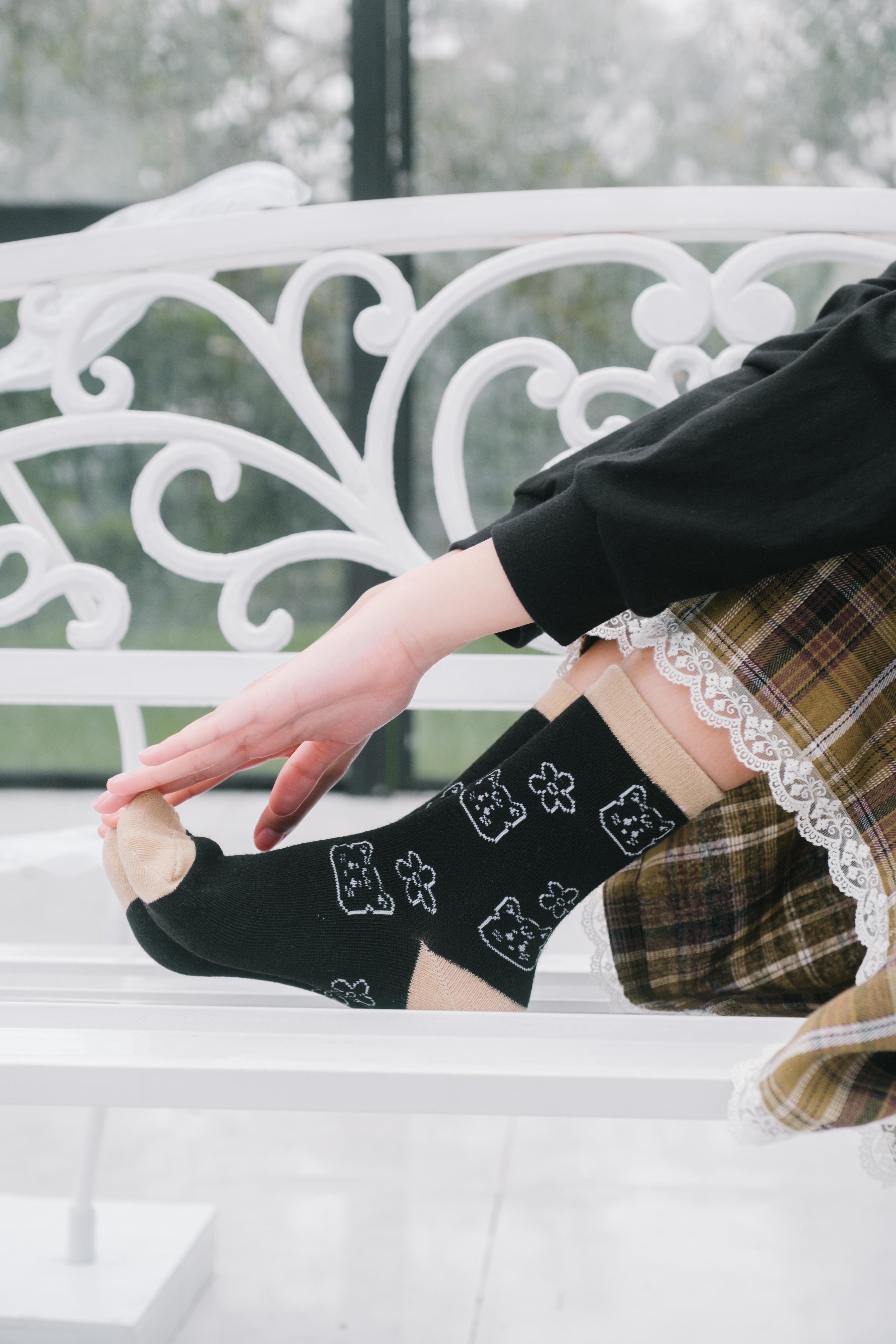 TOME AME - RIKU SOCKS - KAOS KAKI MOTIF KUCING