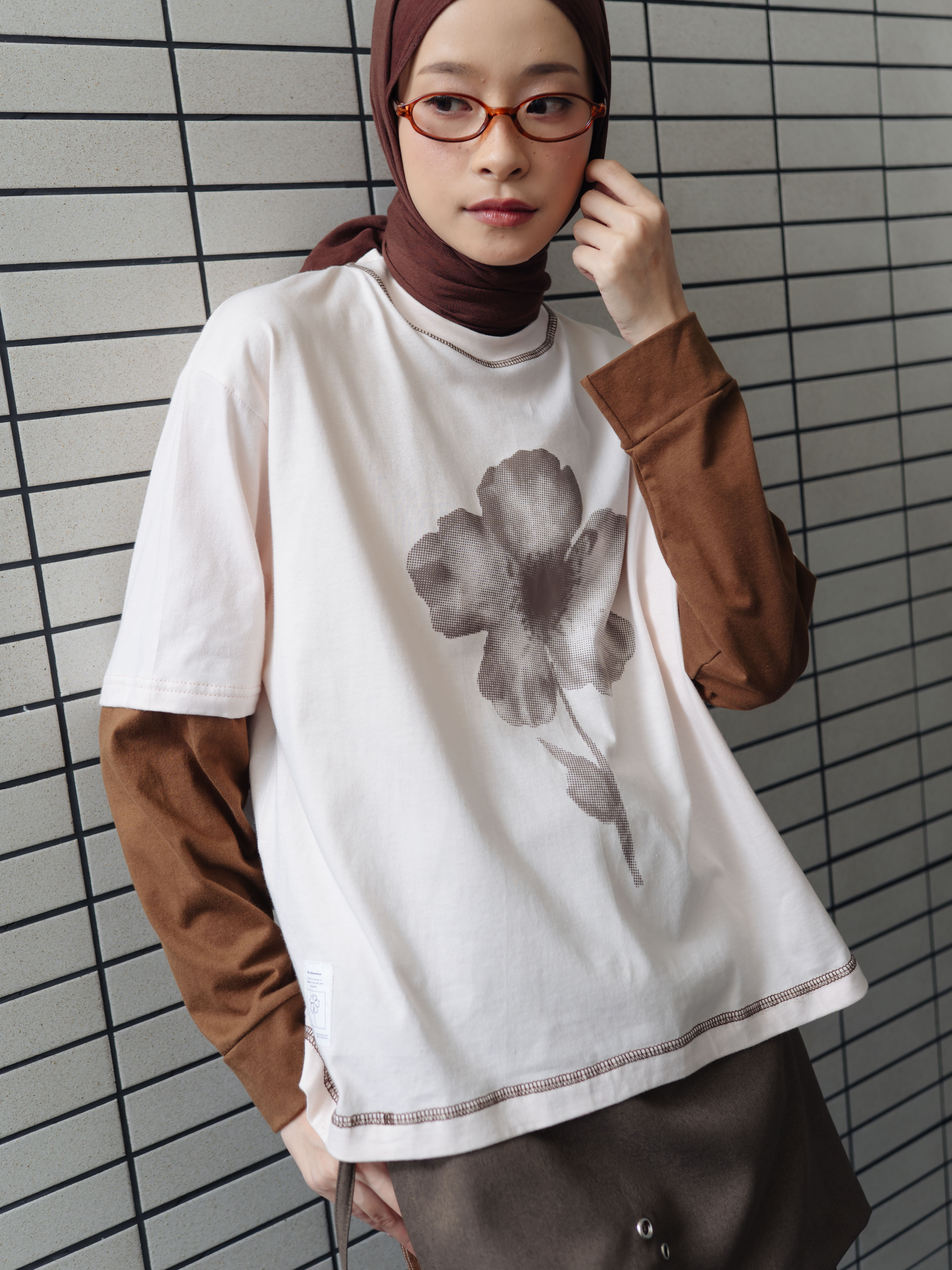TOME AME - HANARI SHIRTS T SHIRT BOXY - KAOS LENGAN PANJANG OVERSIZE 24S