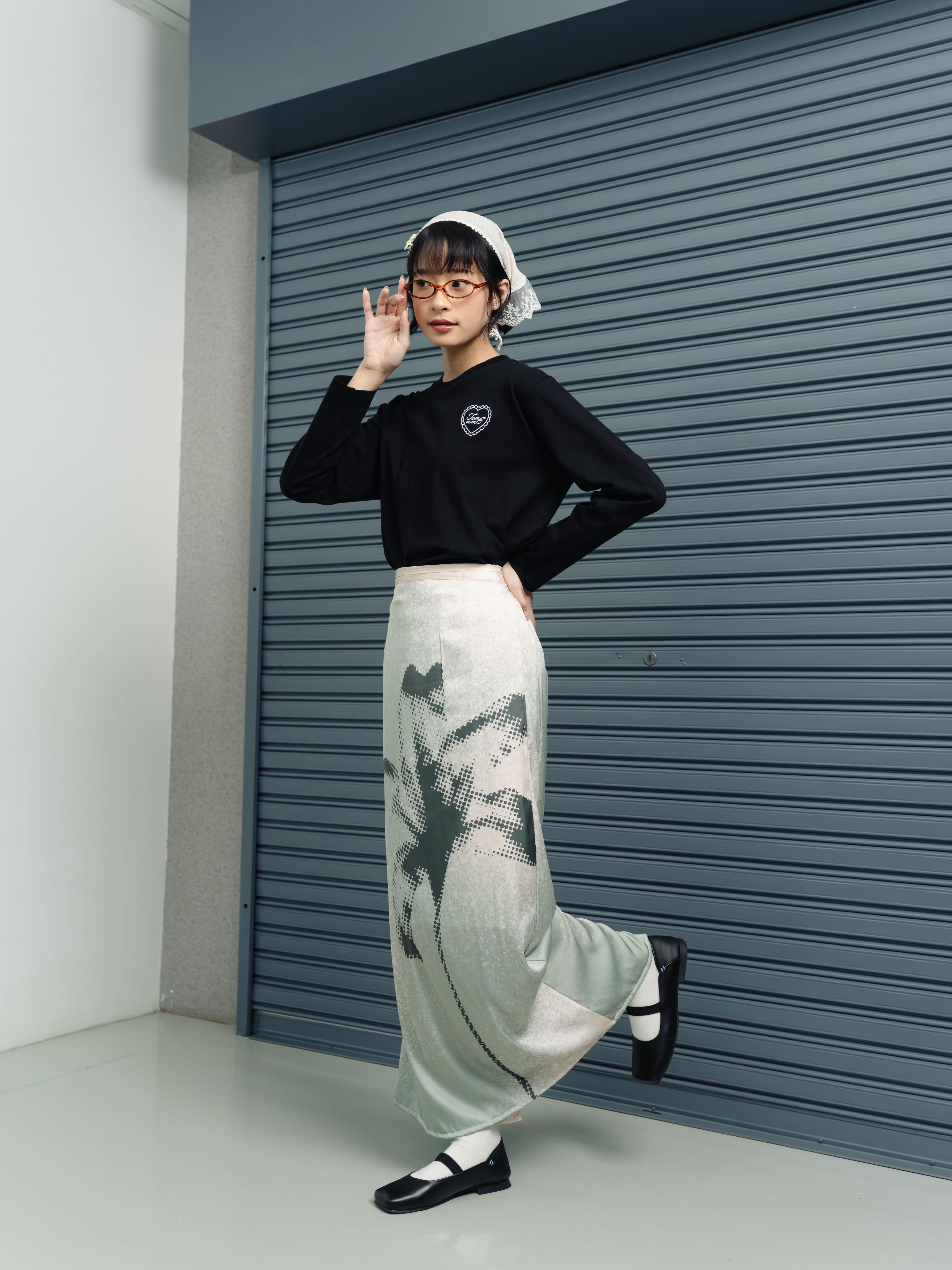 TOME AME - HARUKA SKIRT - ROK PANJANG WANITA PRINT BUNGA