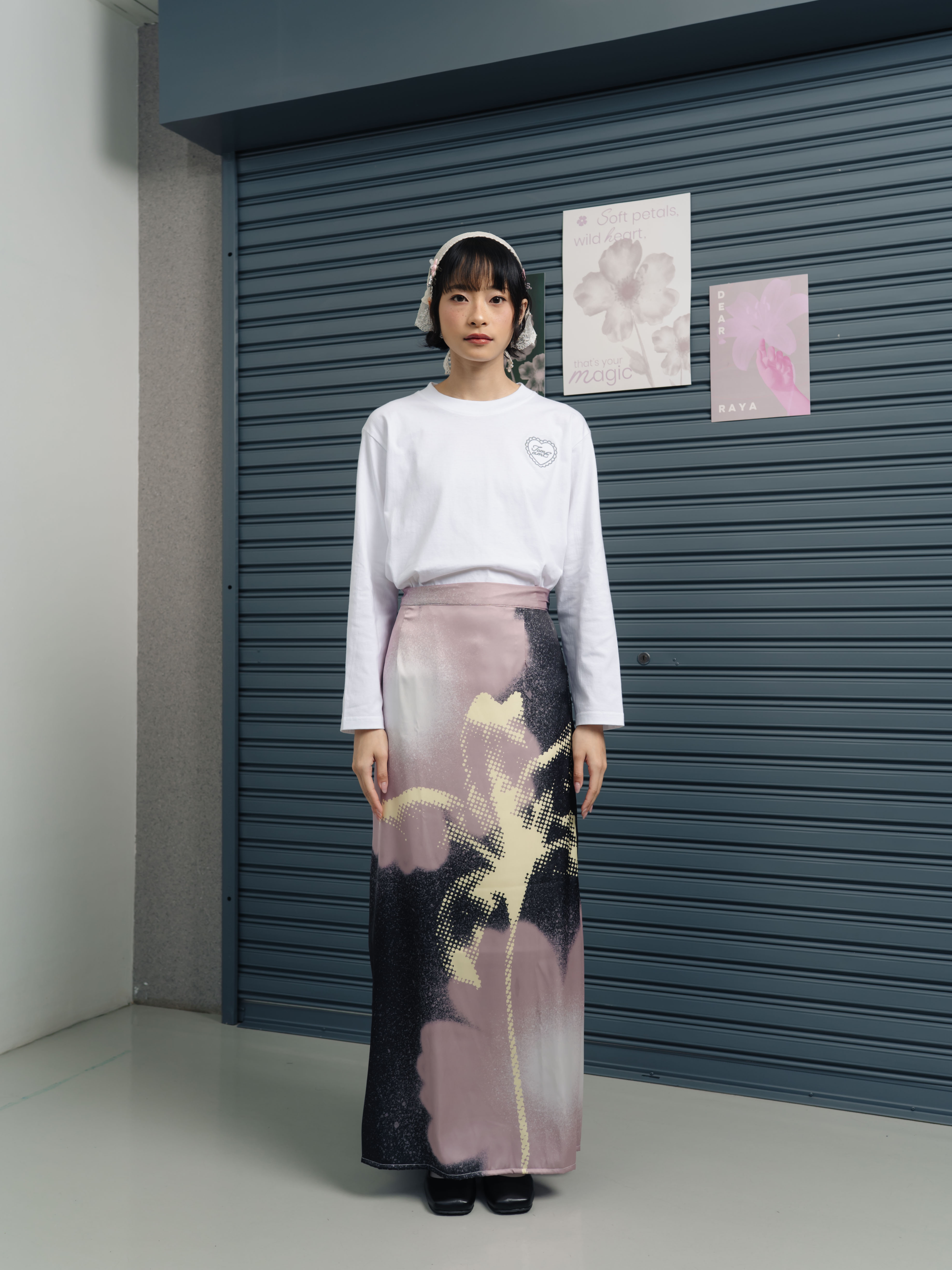 TOME AME - HARUKA SKIRT - ROK PANJANG WANITA PRINT BUNGA